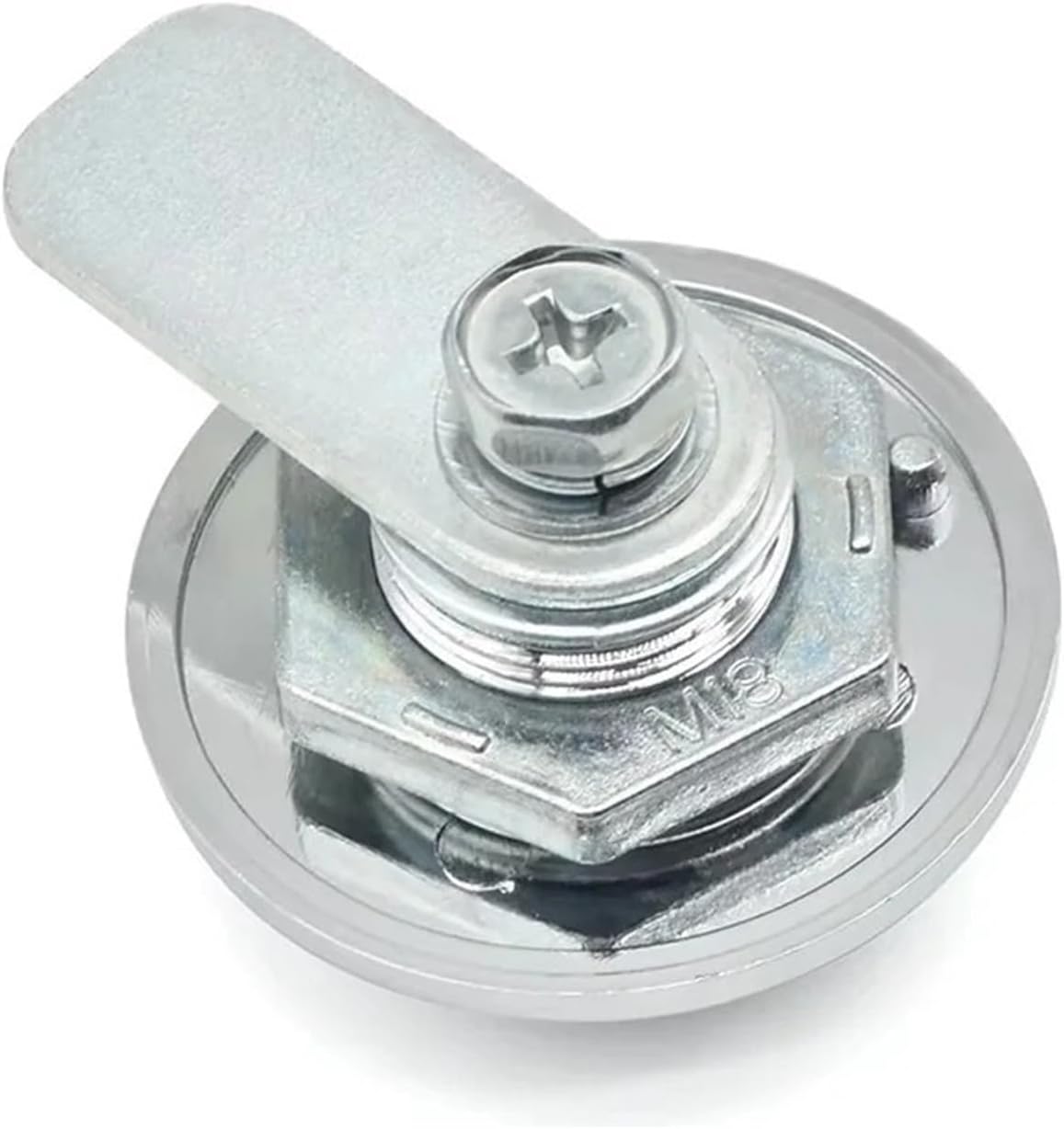 XK219 Zinc Alloy Press Type Folding Handle Cylinder Lock for Tongue Mailbox Cabinet 1Pcs