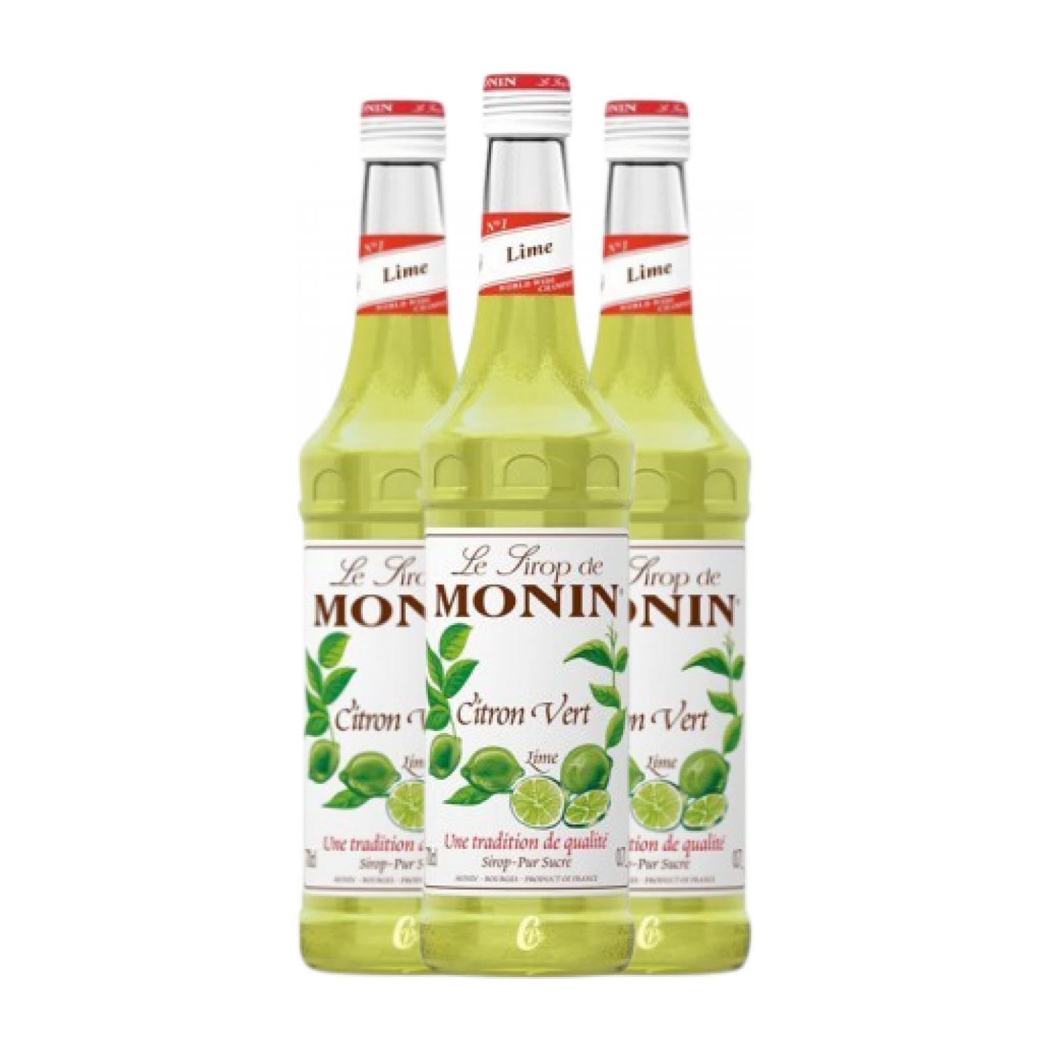 Schnapp MoninCocktail Sirope Lima Verde Lime Citron Vert 70 cl (Caja de 3 Botellas de 70 cl)