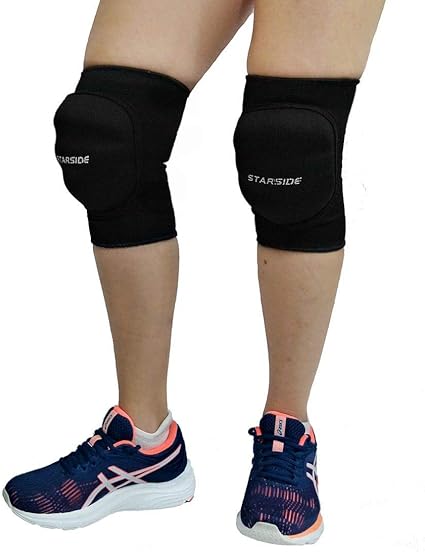 joelheira volei feminina asics