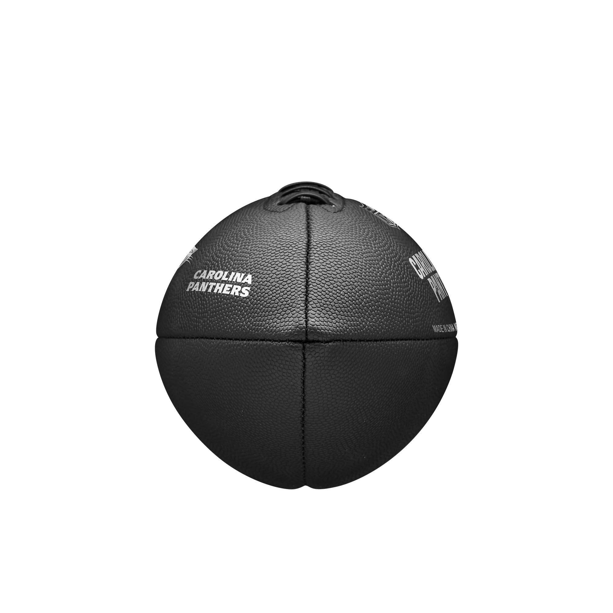Wilson NFL Team Metallic Premiere Balón de fútbol - Tamaño Oficial, Carolina Panthers