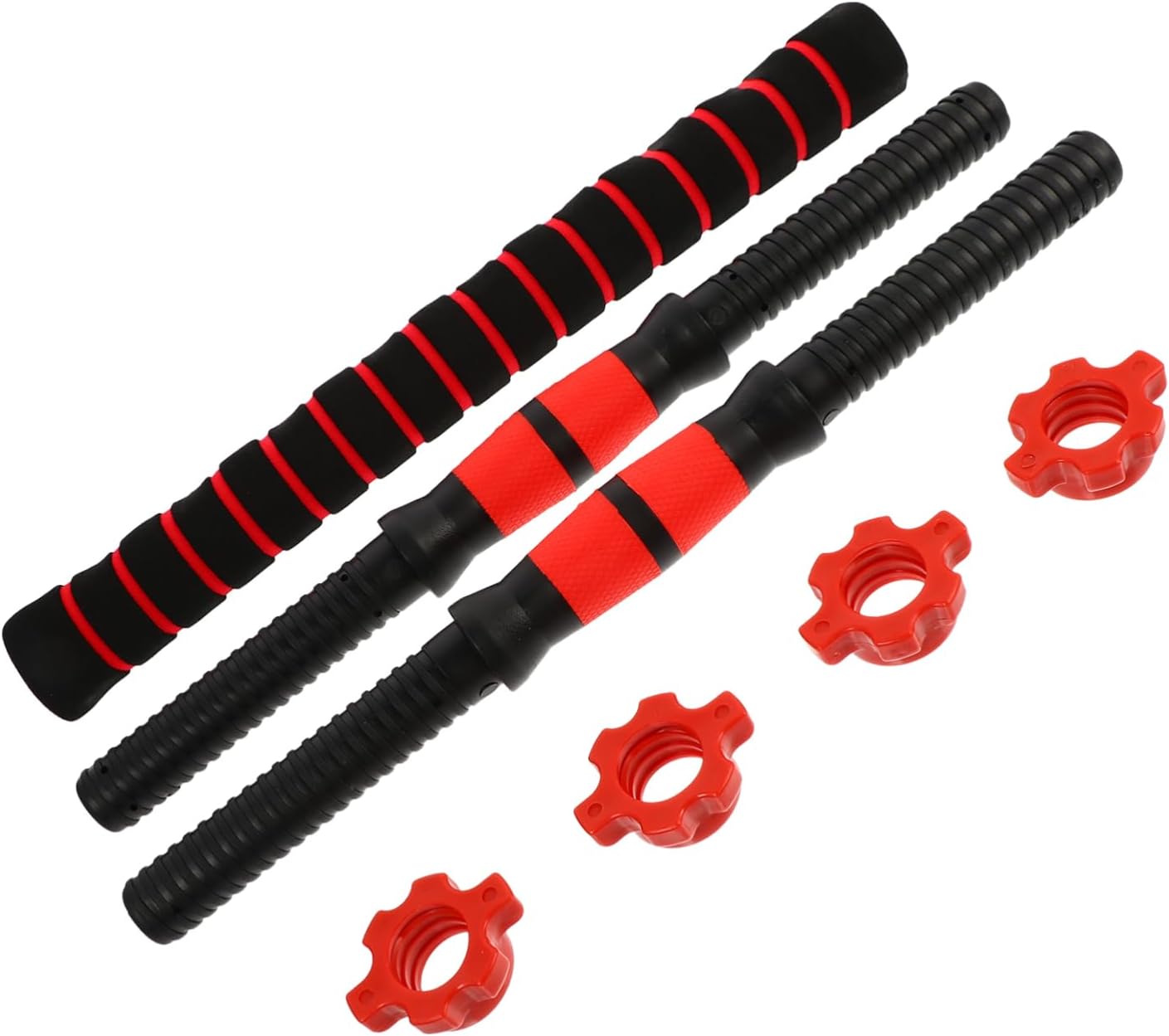 VICASKY 1set Dumbbell Bar Accessories Grip Rods for Home Fitness Barbell Handles for Strength Training and Workouts