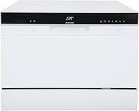 Vista 1 de SPT SD-2224DW ENERGY STAR Countertop Dishwasher with Delay Start - Portable Dishwasher with Stainless Steel Interior and 6 Place Settings for