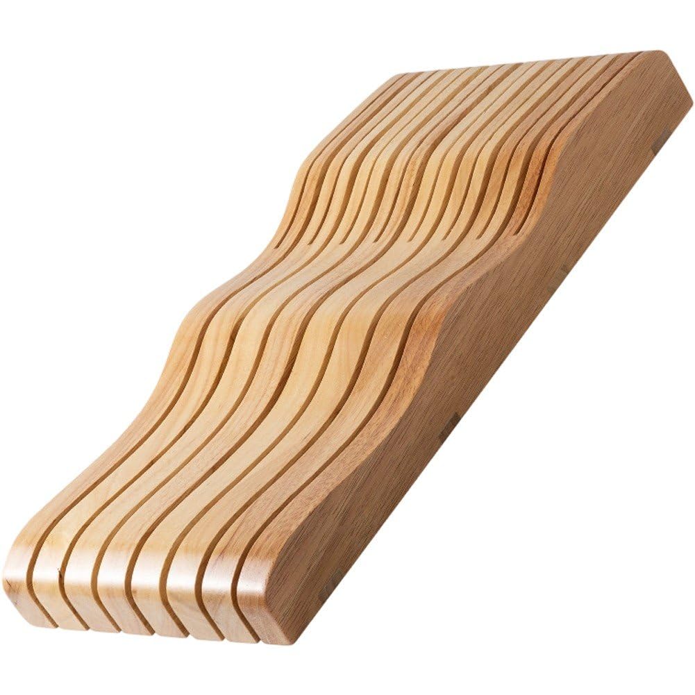 Messerablage Aus Holz, Küchen-Desktop-Organizer, Küchenmesserhalter, Schubladen-messerblock-platzierung, Horizontale Messerablage Aus Holz