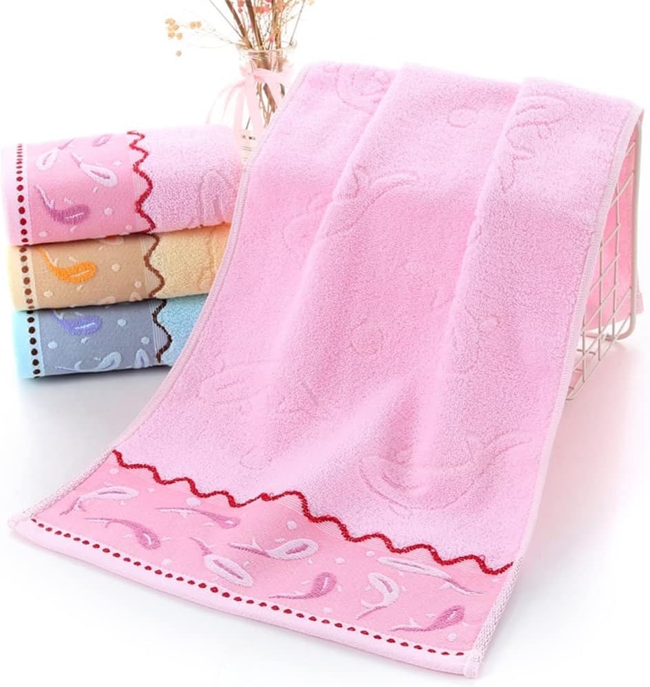 Cotton Embroidery Jacquad Towel Home Daily Necessities Adult face wash Towel Thicken(Blue)