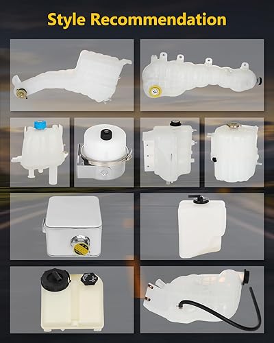Miniatura 7 de OCPTY El tanque de desbordamiento de refrigerante para botella de depósito de refrigerante se adapta a 2013-2018 para Kenworth T680, 2014-2018 para