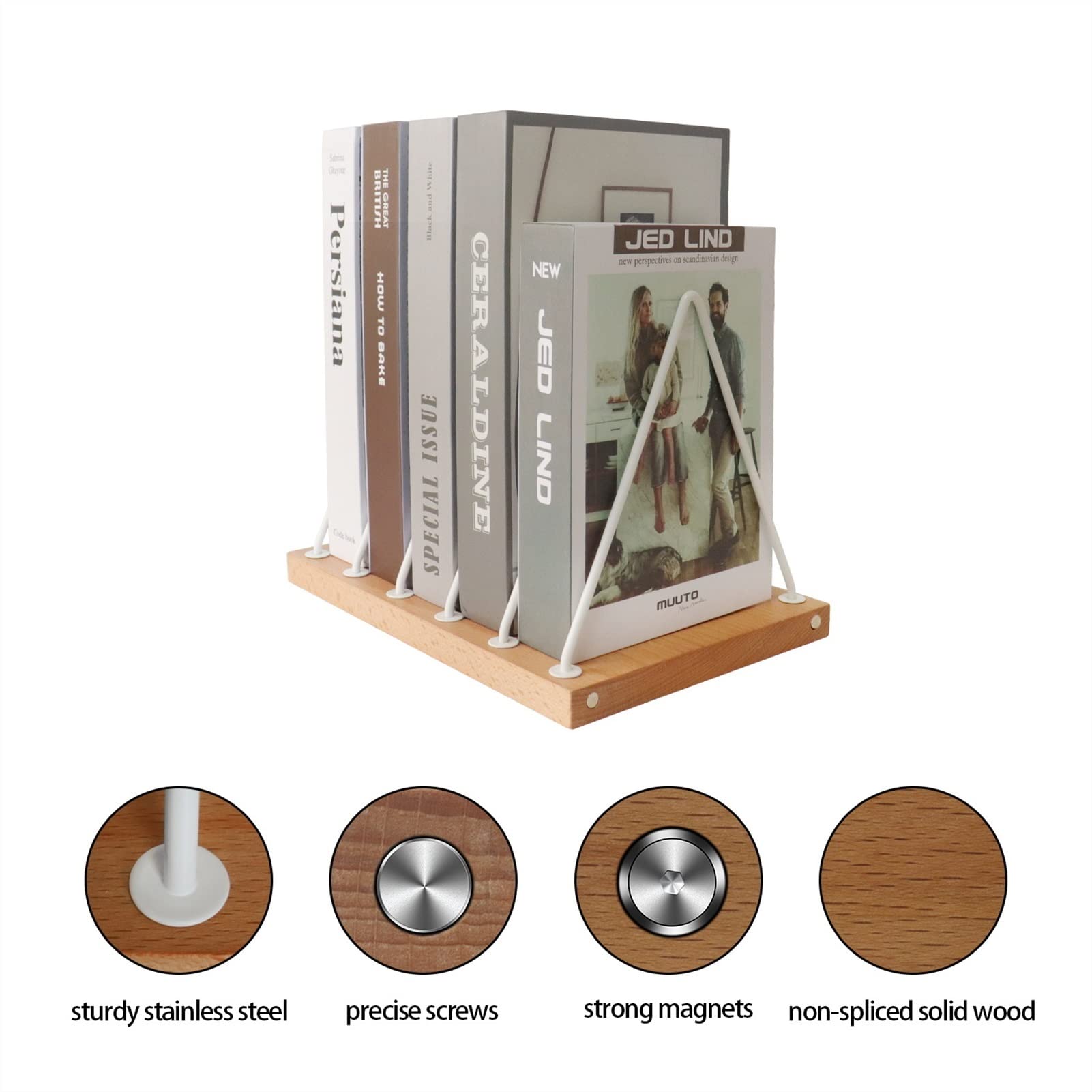 GJMASFDE Bestand Tijdschrift Map Houder Driehoek Map Map Rack Tijdschrift Rack Kantoor Home Decoratie Metalen Krant Rack Tijdschrift Rack File Opslag Rose Gold File Organizer