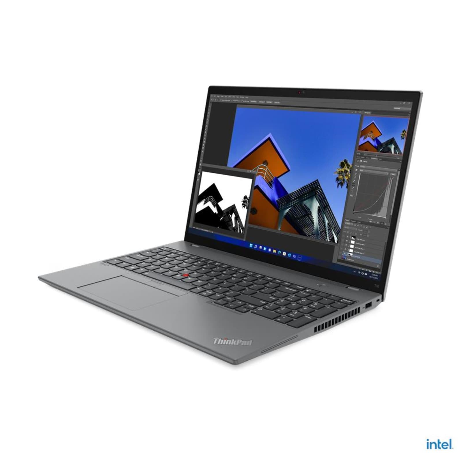 Lenovo ThinkPad T16 Gen 1 Intel Laptop (2022) | 16" 1920x1200 FHD+ | Core i5-1235U - Disco rigido SSD da 256 GB - 8 GB di RAM | 10 core @ 4,4 GHz Win 11 Pro Nero