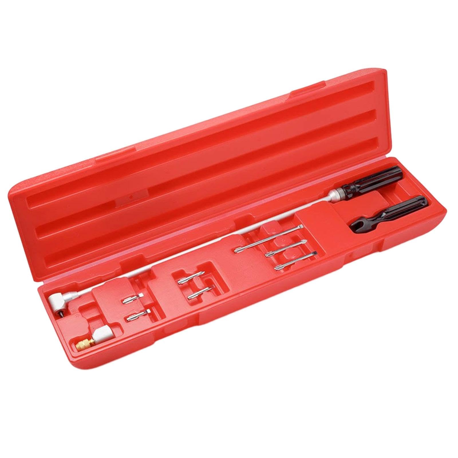 Milageto Juego Ajuste Carburador Herramienta Tornillo Destornillador Kit Acero Carbón Incluye Caja Almacenaje Adecuado para Scooter Reparación Motor