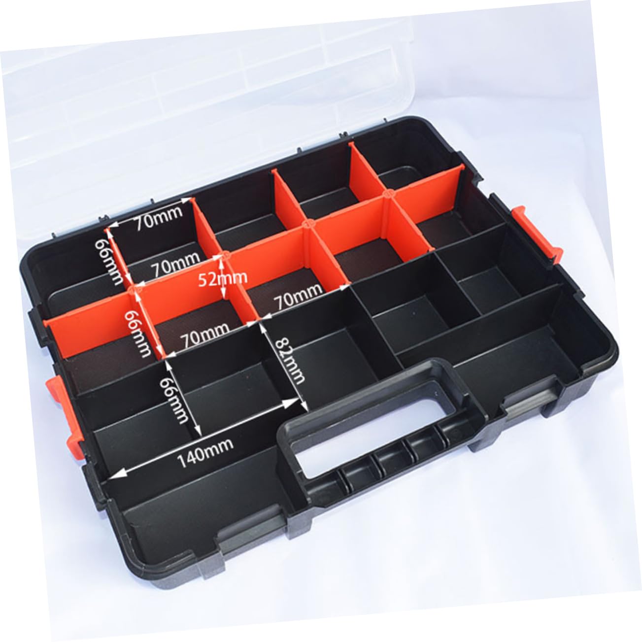 Homoyoyo - Estuche organizador de tornillos caja de componentes electronicos portable compartimentos soporte de tornillo con cubierta Caja de almacenaje Componente electrónico