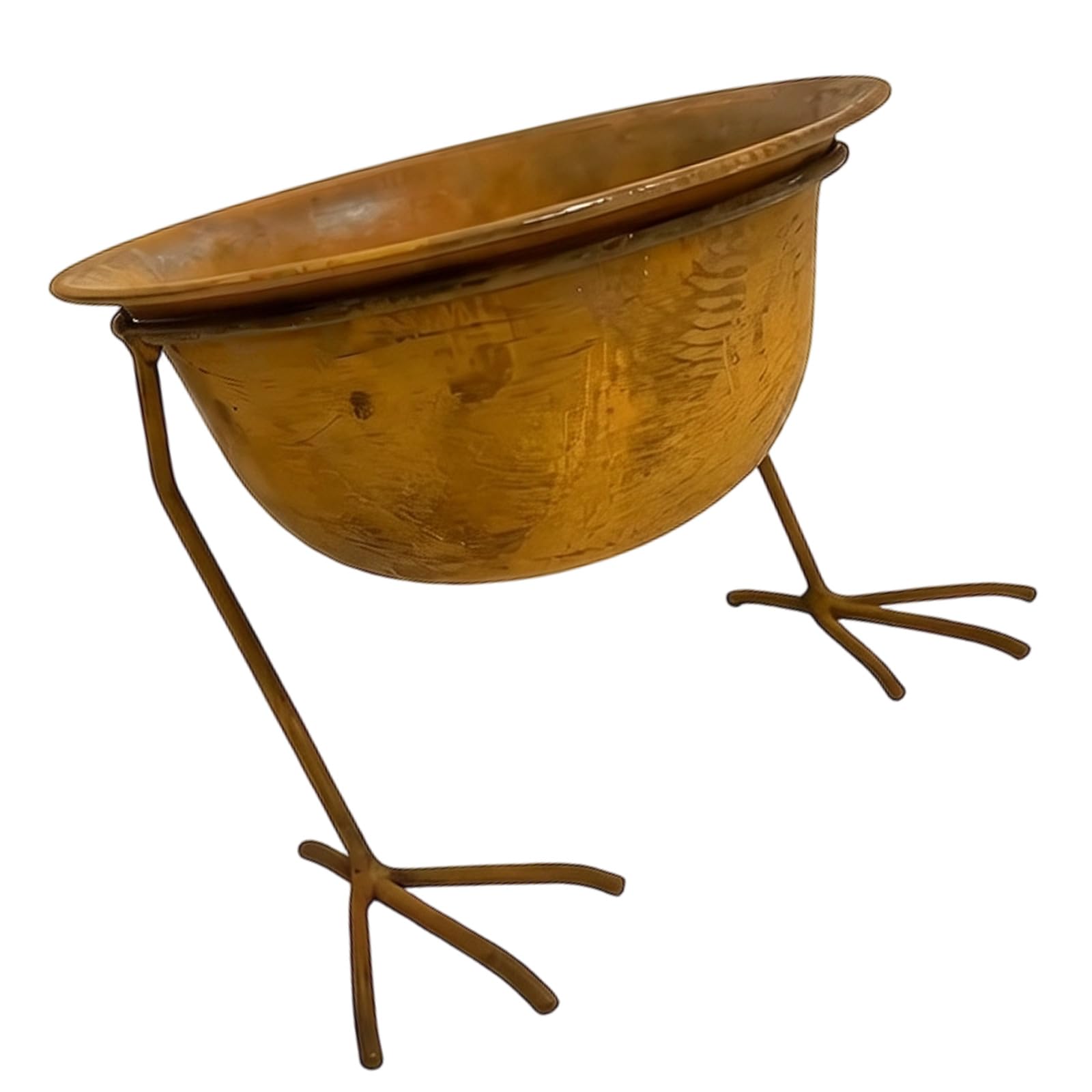 DRTLPMB Decorative Metal Bird Foot Planter, Raised Flower Bowl for Small, Patio Tabletop Garden Accent Home Decor Bird Foot Planter Metal Flower Bowl Raised Small Tabletop Indoor Patio Garden Decor