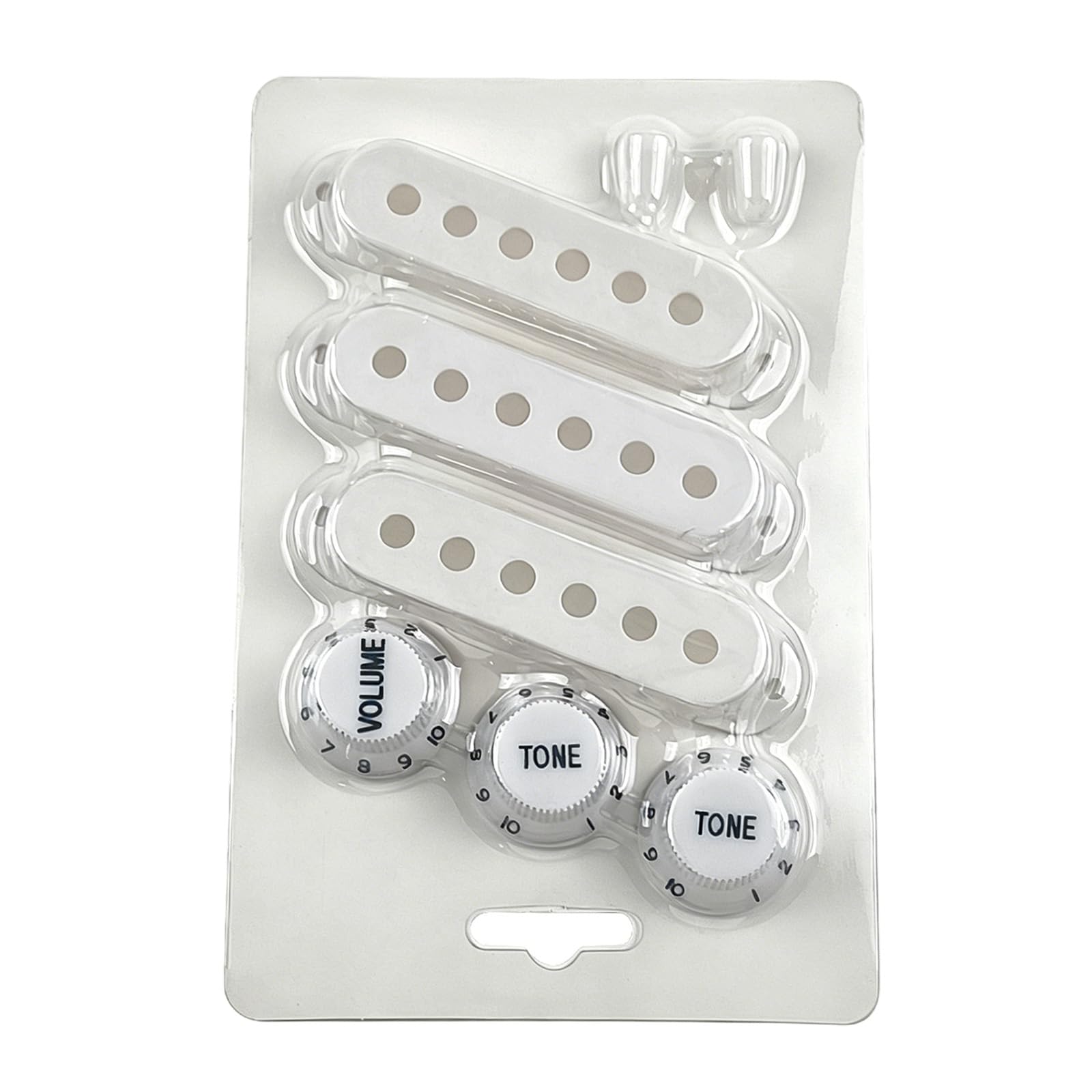 BWANGIAO Pack Of 8 Quality ABS Guitar Pickup Cover And Volumes Control Knob Caps Replacement Parts For Control
