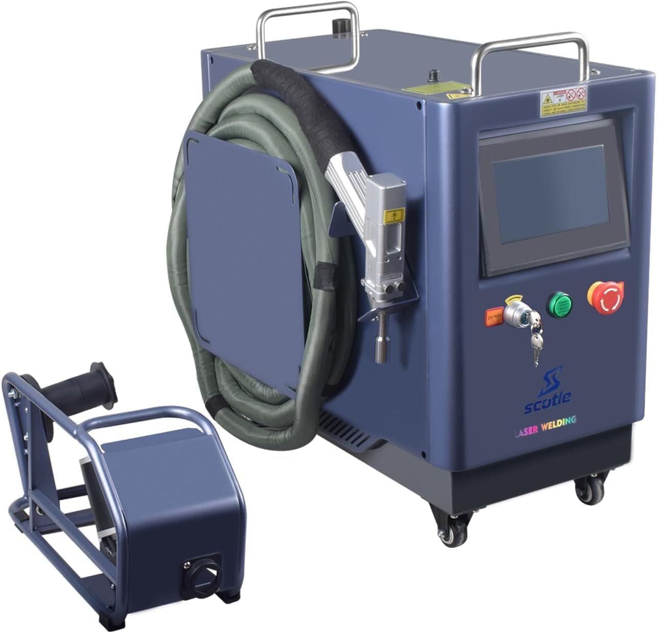 Soldador Láser Enfriado por Aire 1500W/2000W, Máquina Láser de Fibra 4 en 1: Soldadura, Limpieza, Corte y Estaño. Soldador Manual Industrial para Todo Tipo de Metales (1500W)