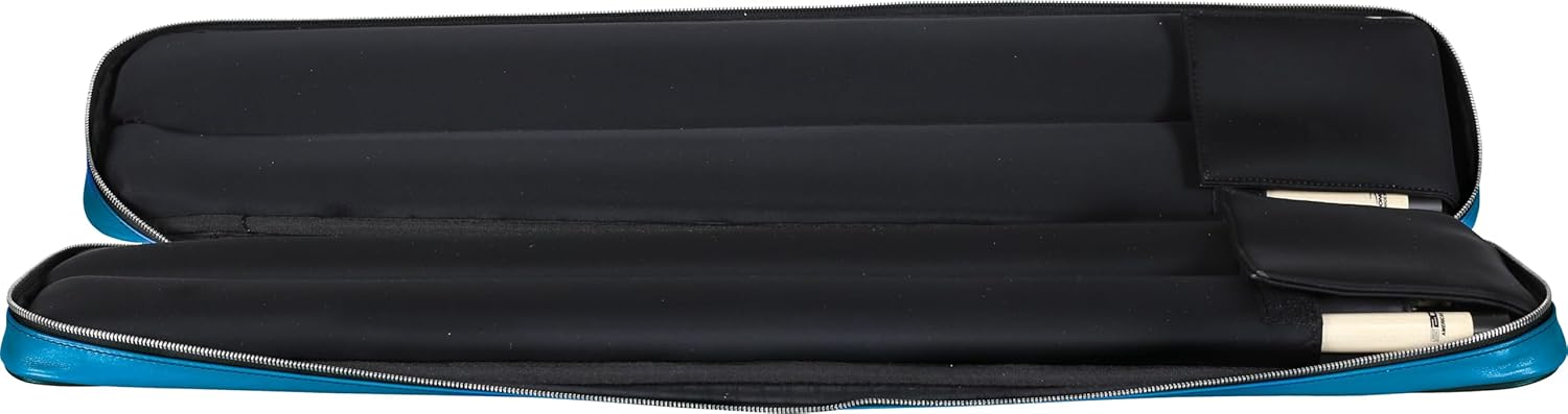 Longoni Giotto Lago Luxury Leather Pool Carom Billiard Soft Cue Case 4 x 8