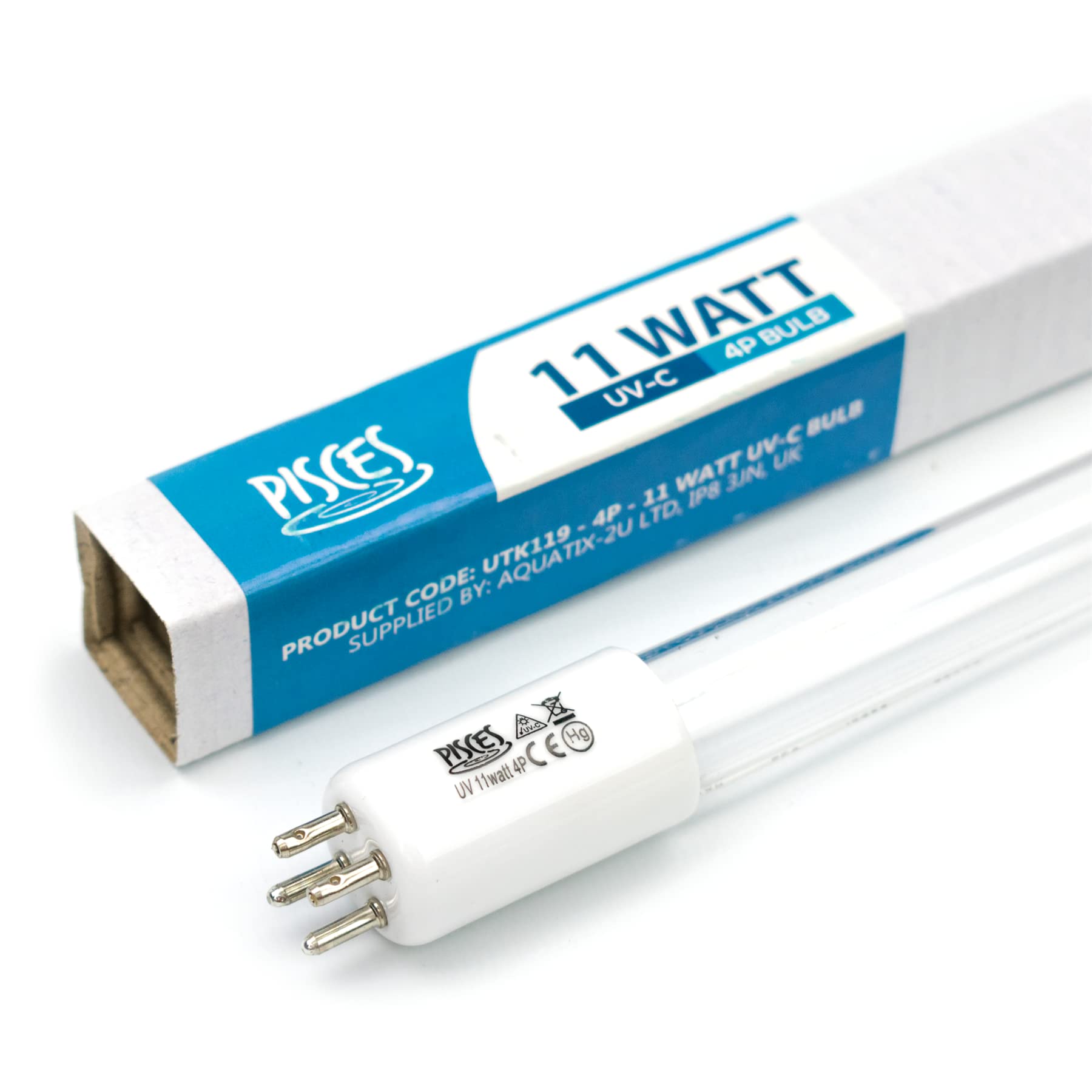 11w ( Watt) 4 Pin Lineare Stagno Filtro UV Lampadina per Laguna Pressure Flo