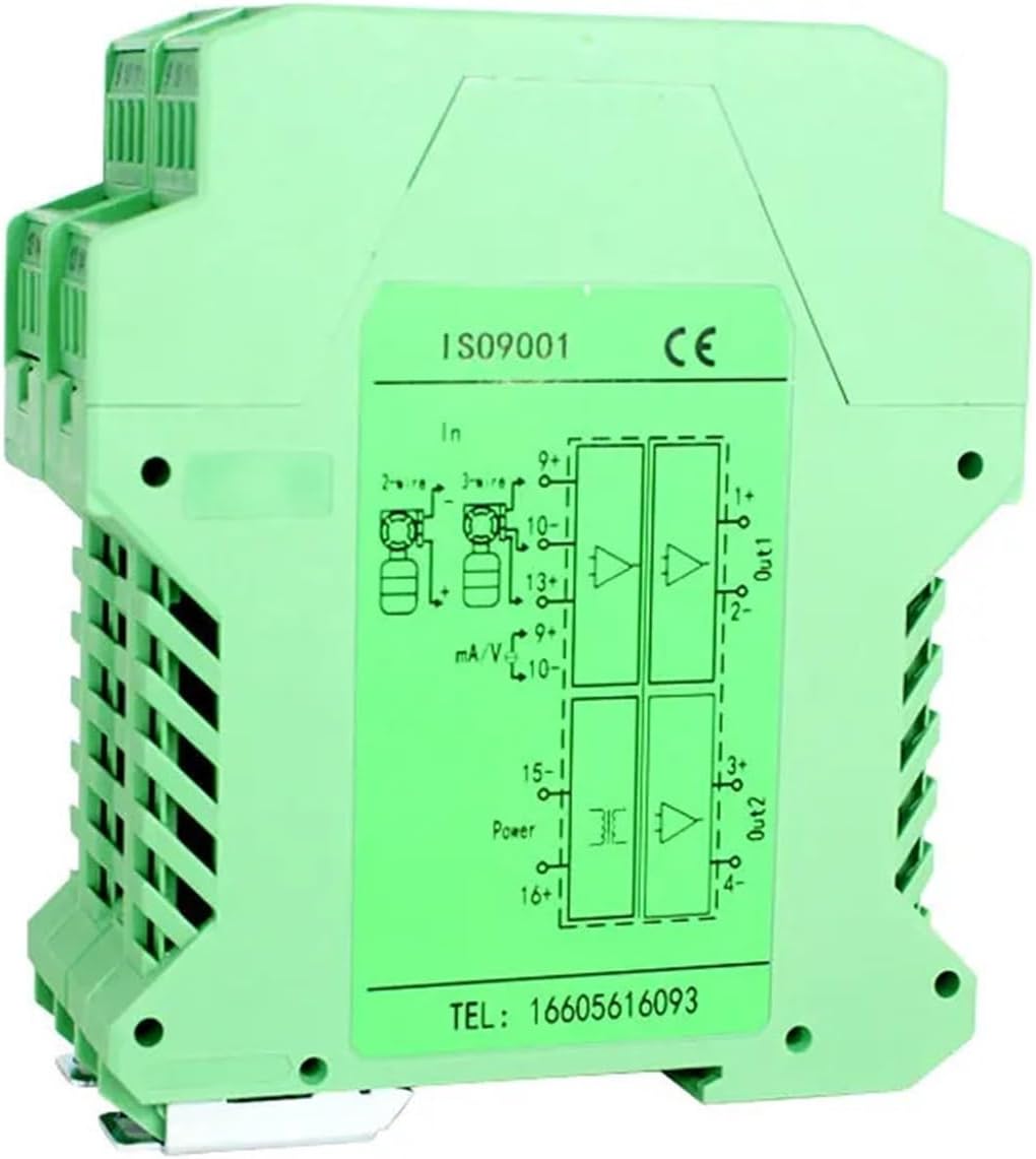 0-20ma 4-20ma Output Industry Signal Distribution Analog Signal Isolator DC24V AC220V Voltage Supply(1 in 3 Out,0-10V_DC24V_0-10V Out)