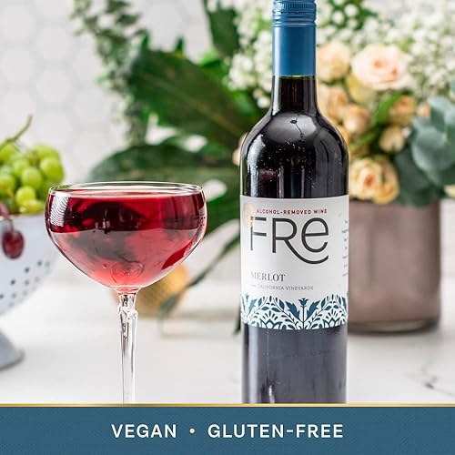Miniatura 6 de FRE Vino Tinto Merlot, Sin Alcohol, Botella de Vino de 750 ml