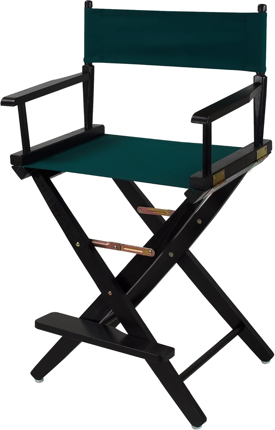 American Trails Extra-Wide Premium Directors Chair 24" H Counter Height Black Frame Hunter Green Canvas