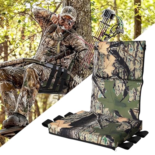 PJT Tree Stand Replacement Seat for Hunting, Adjustable Seat Cushion for Hunting Blind Chair,Comfortable Deer Hunting Accessories Fits Tree Stand Climbers