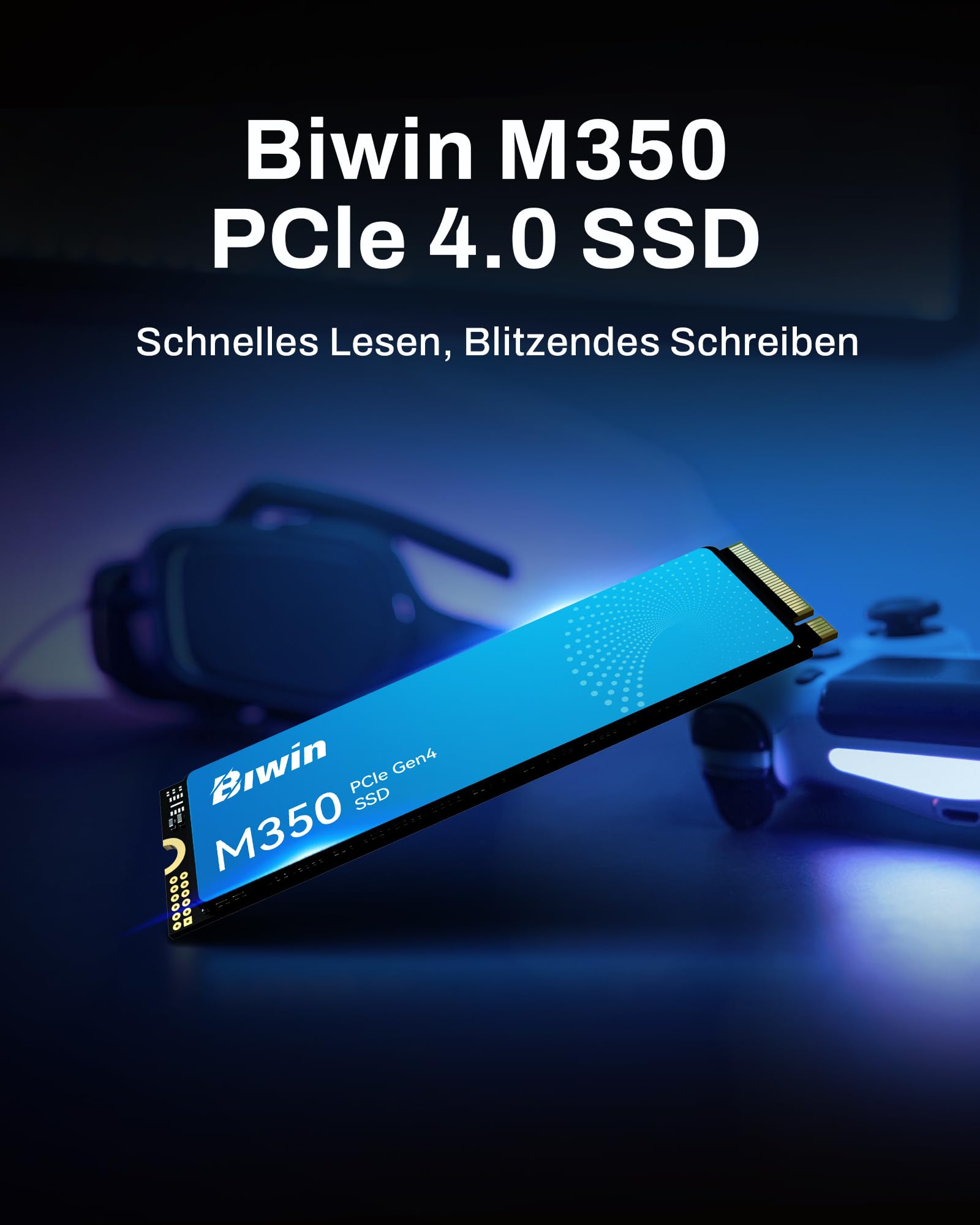 BIWIN M350 PCIe 4.0 NVMe M.2 SSD 2TB - Bis zu 6000MB/s - Gen4x4