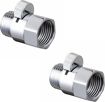 XVL Shower Head Shut-Off Valve Solid Brass 2 Pieces Chrome PT02A