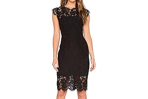 Black and Lace Cocktail Dress of Feminine Allure