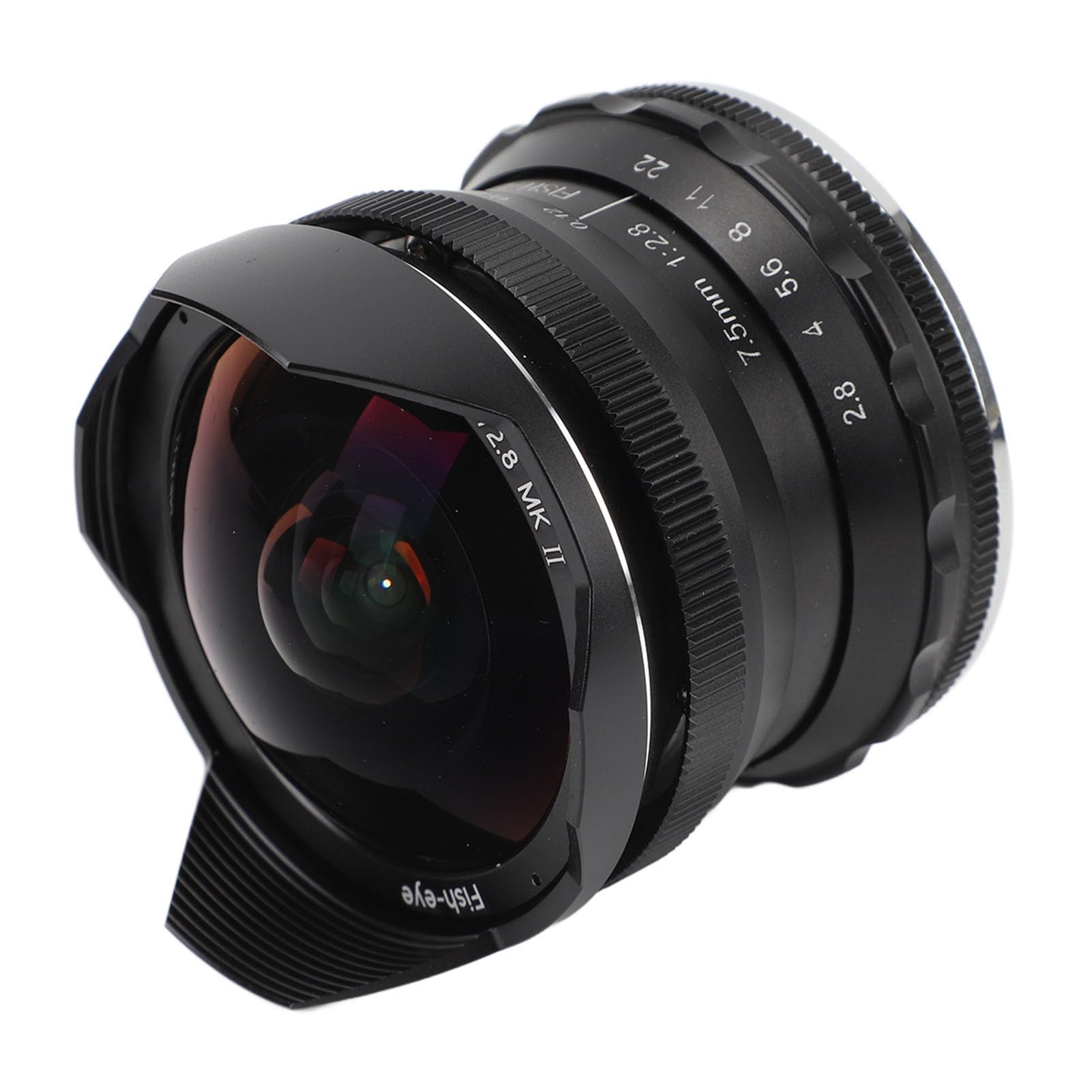 Obiettivo Fisheye da 7,5 Mm F2,8 Messa a Fuoco Manuale Grandangolare Fissa con 10 Lamelle del Diaframma per Fotocamera Mirrorless con Attacco E A7 A7II A7R A7RII A7S A7SII A6500