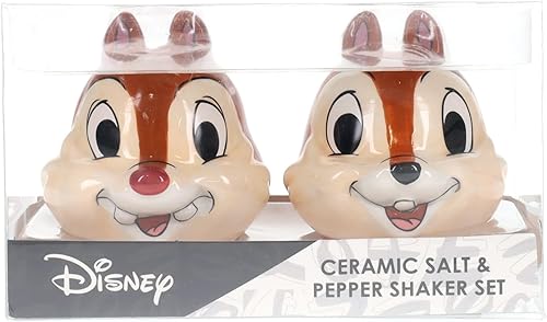 Miniatura 2 de Silver Buffalo Lady and The Tramp - Juego de 2 saleros y pimenteros de cerámica