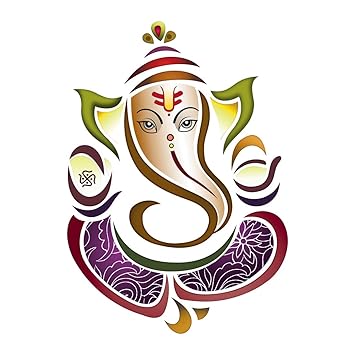 Rangoli Vinyl Religion Wall Sticker 1.96 X 20.86 X 1.96 Inches, Multicolour (Model Number: White Glossy Vinyl-0052)