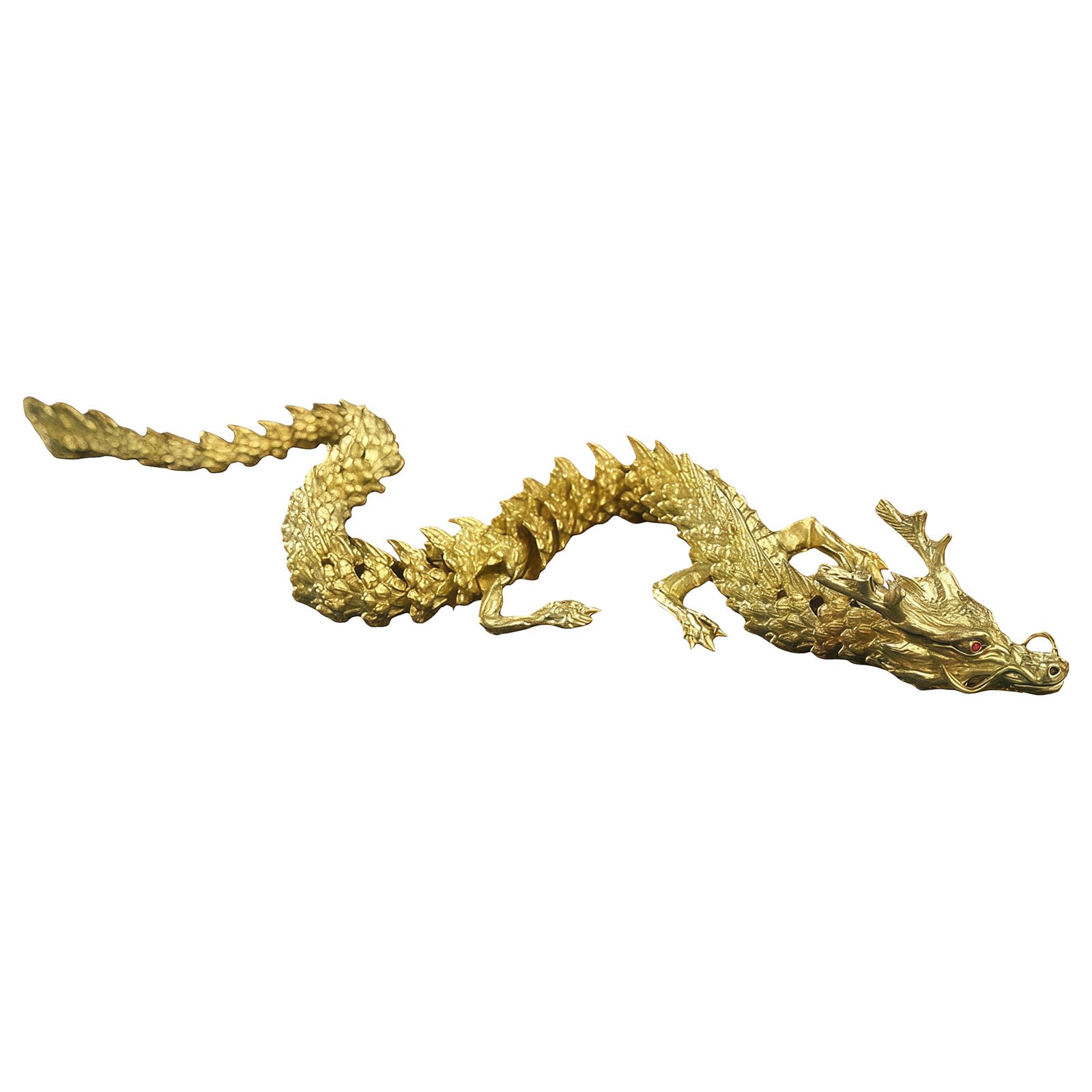 Lerpwige Flexible Joints Articulated Fidgets Toy Desktop Pet Decors 3dimensional Printed Dragon Realistic Figurines Figurines Statues