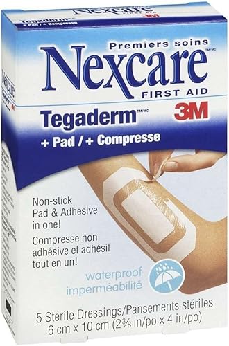 Miniatura 2 de Nexcare Nexcare - Apósito adhesivo impermeable con almohadilla de 2.4 x 4 yardas, 2.4 pulgadas x 4 yardas, 5 unidades (paquete de 3)