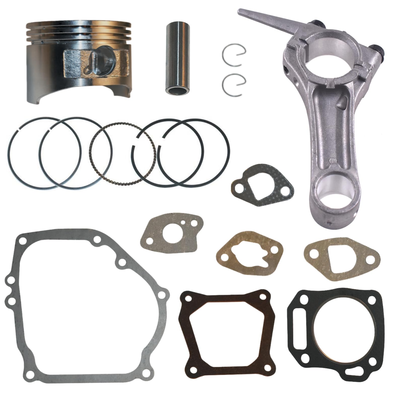 Amazon.com: COEFEPIY GX200 GX160 68MM Piston Ring Connecting Rod