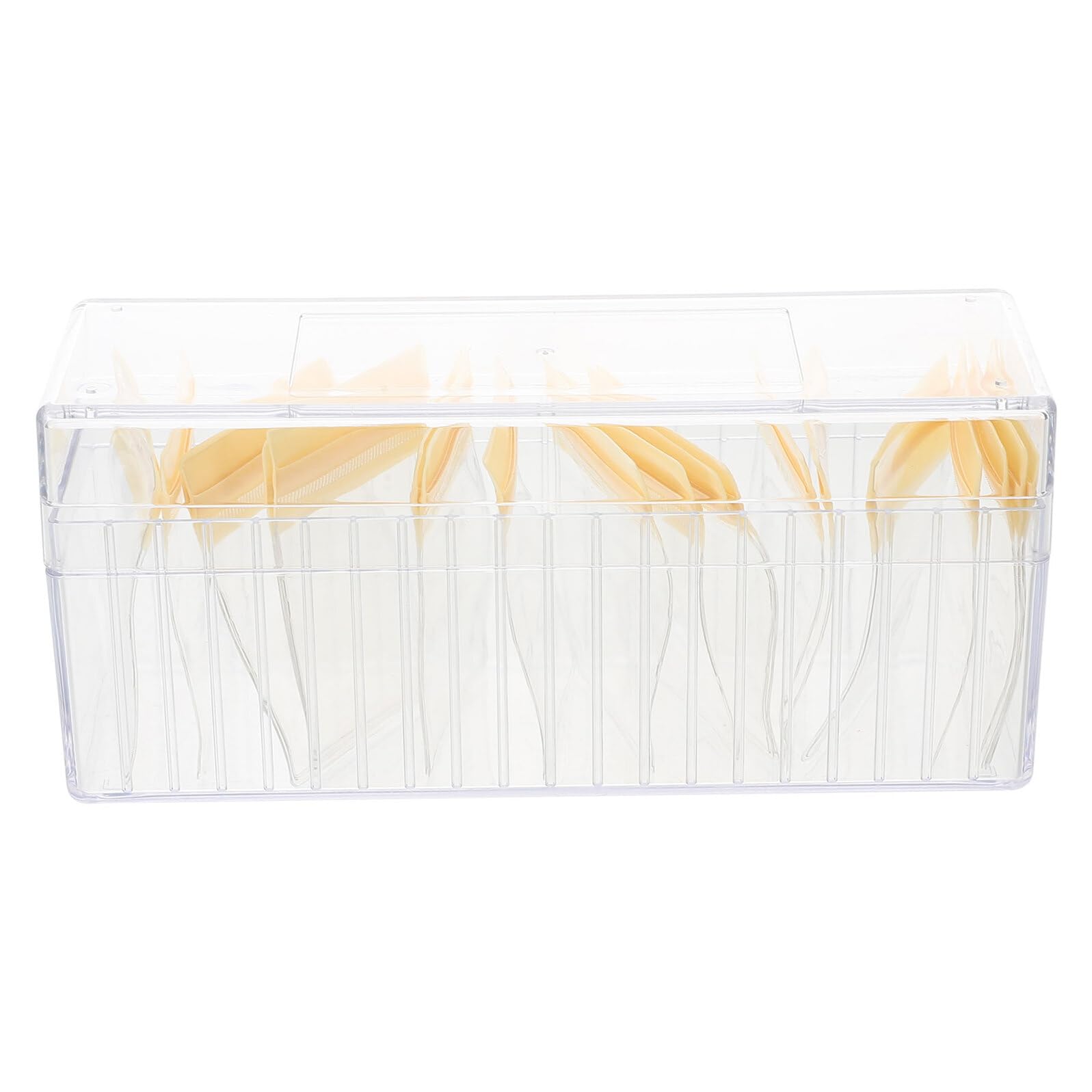 Boîte de rangement bijoux transparente BESTYASH avec pochettes PVC