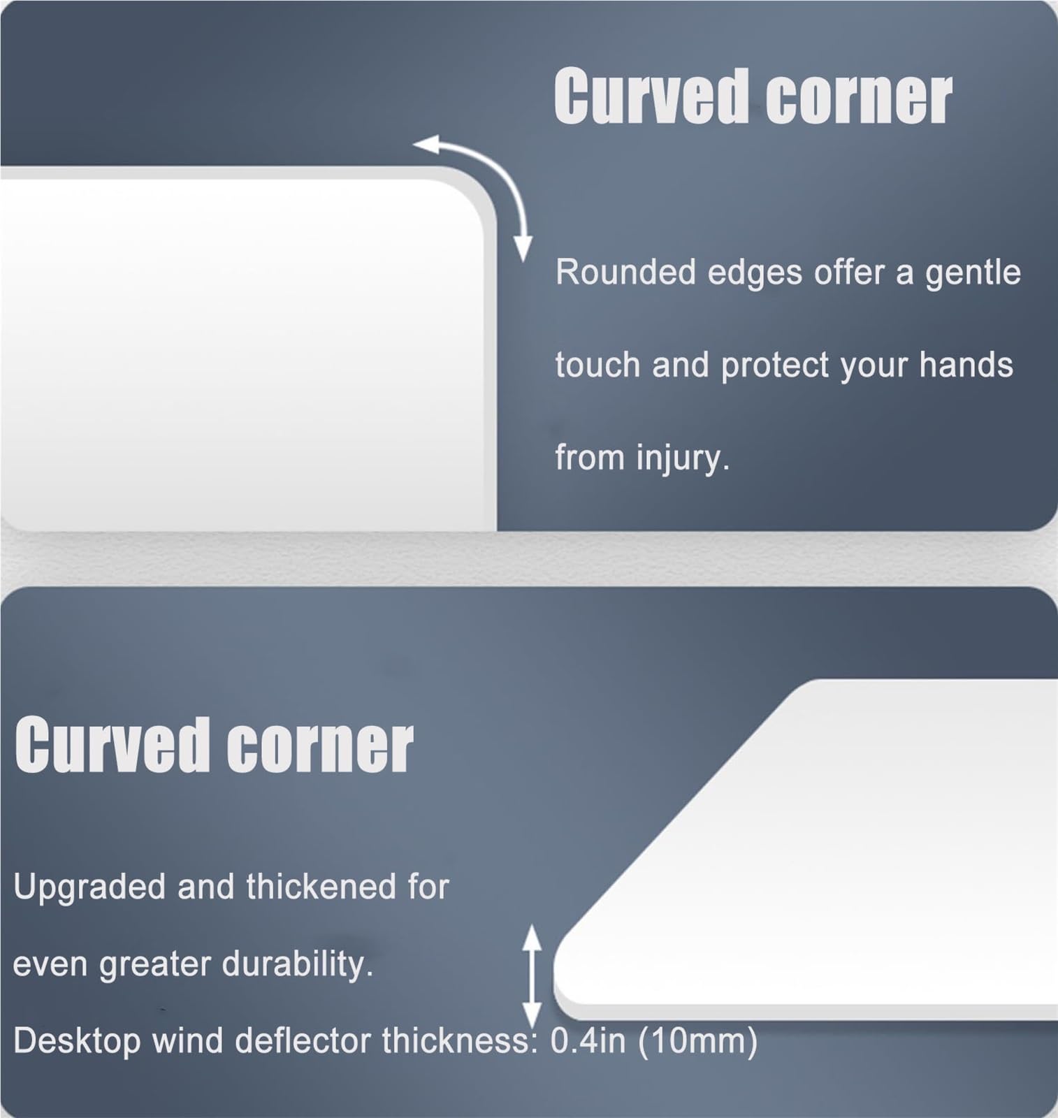 Panel Divisor Blanco para pupitres de Estudiantes, 80 x 45 cm, 1 Pieza, Separador de Mesa eficaz para Mejorar la concentración y la Seguridad en el Aula, Ideal para escuelas y entornos de Ap