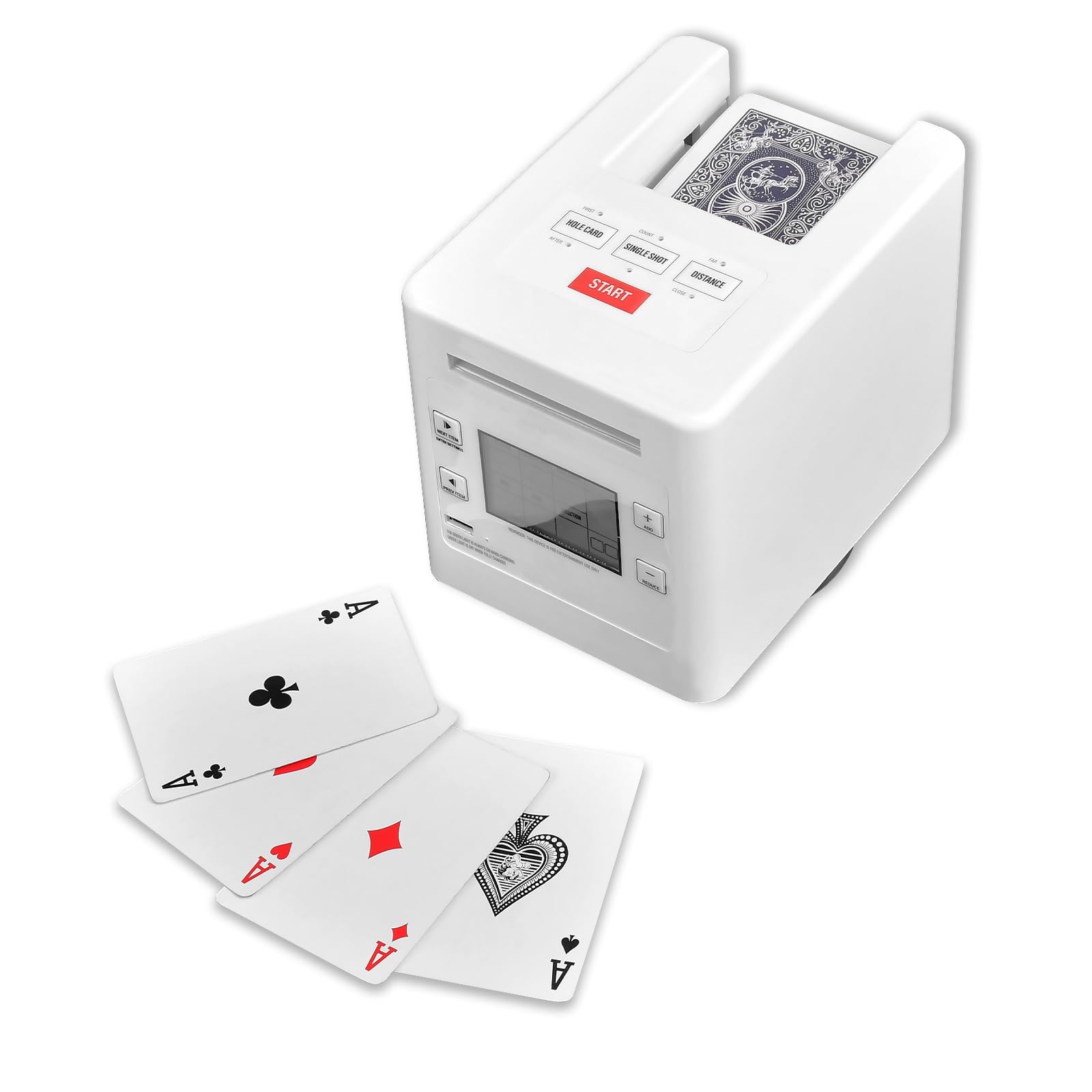Kcars Automatic Card Dealer and Algorithmic Shuffle 2 in 1 Machine, Dealer The Cards in a 360 Rotation?4000mah Battery Life Suitable for UNO, Blackjack, Texas Hold'em Supports up to 12 Players