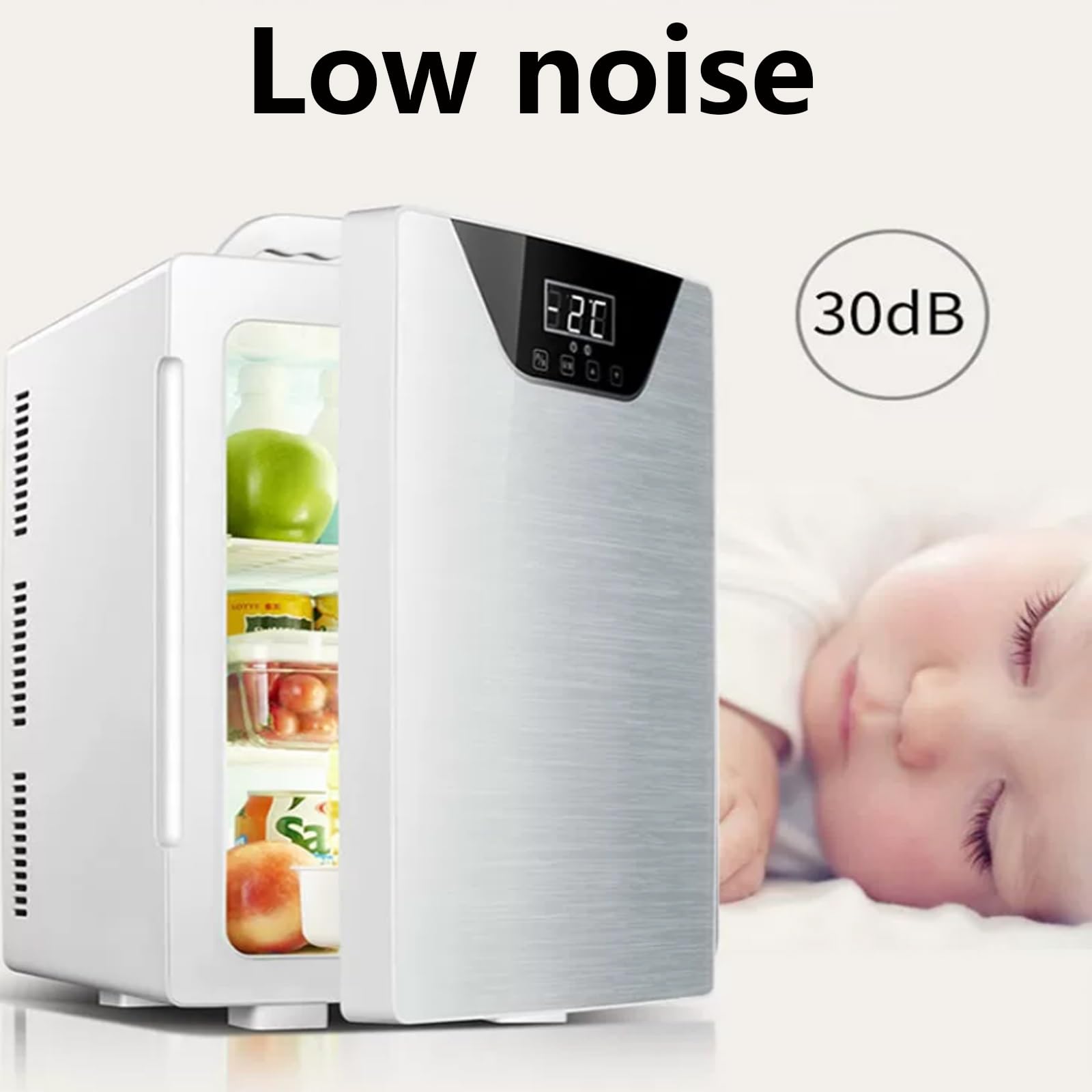 17L Frigorifero Skincare con Funzione Caldo Freddo per Ufficio Camera Auto
