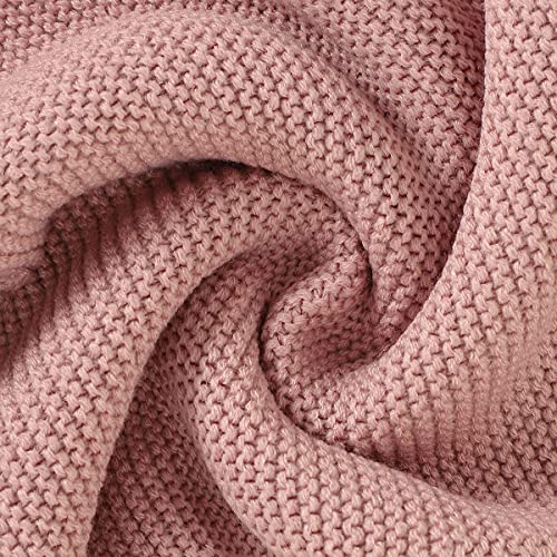 Upandfast Baby Girl One Piece Hooded Romper Bear Warmer Infant Knit Sweater(Pink,0-3 Months) #TOP5