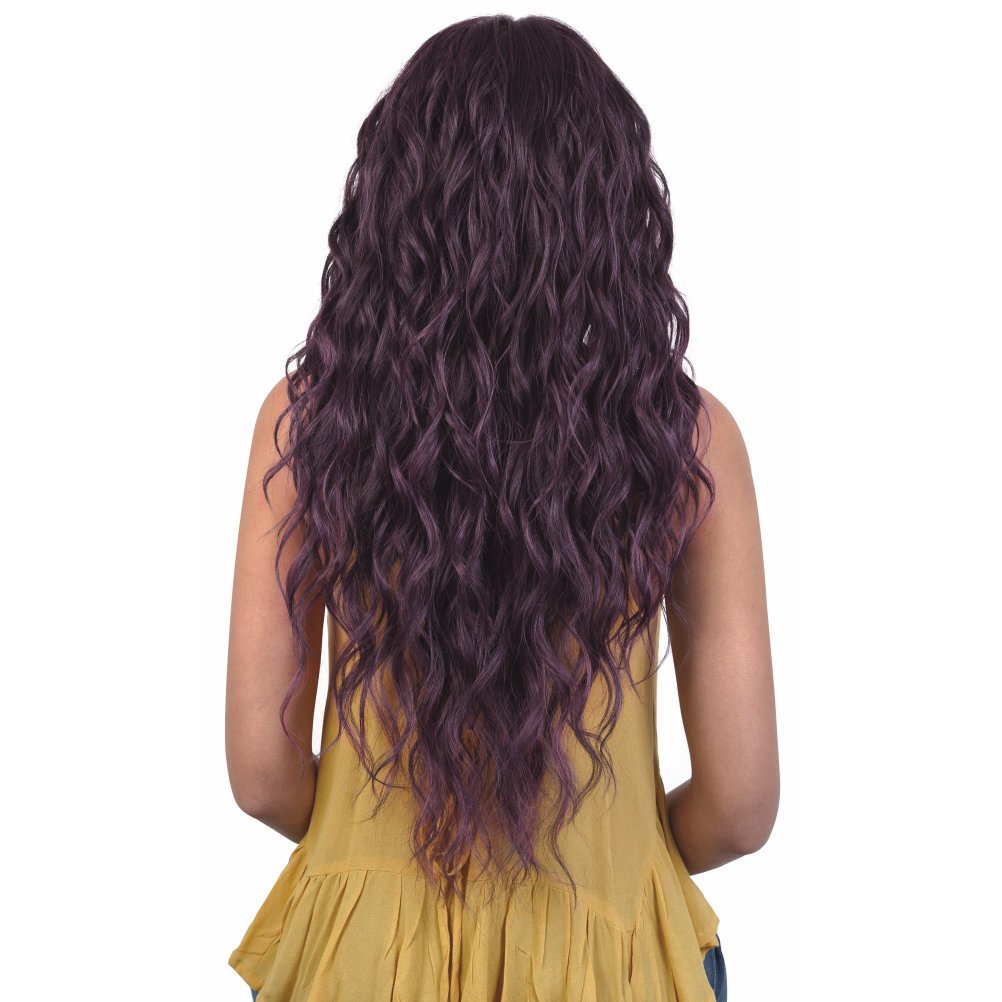 Motown Tress (Ldp-peggy) - Heat Resistant Fiber Lace Part Wig in OFF BLACK