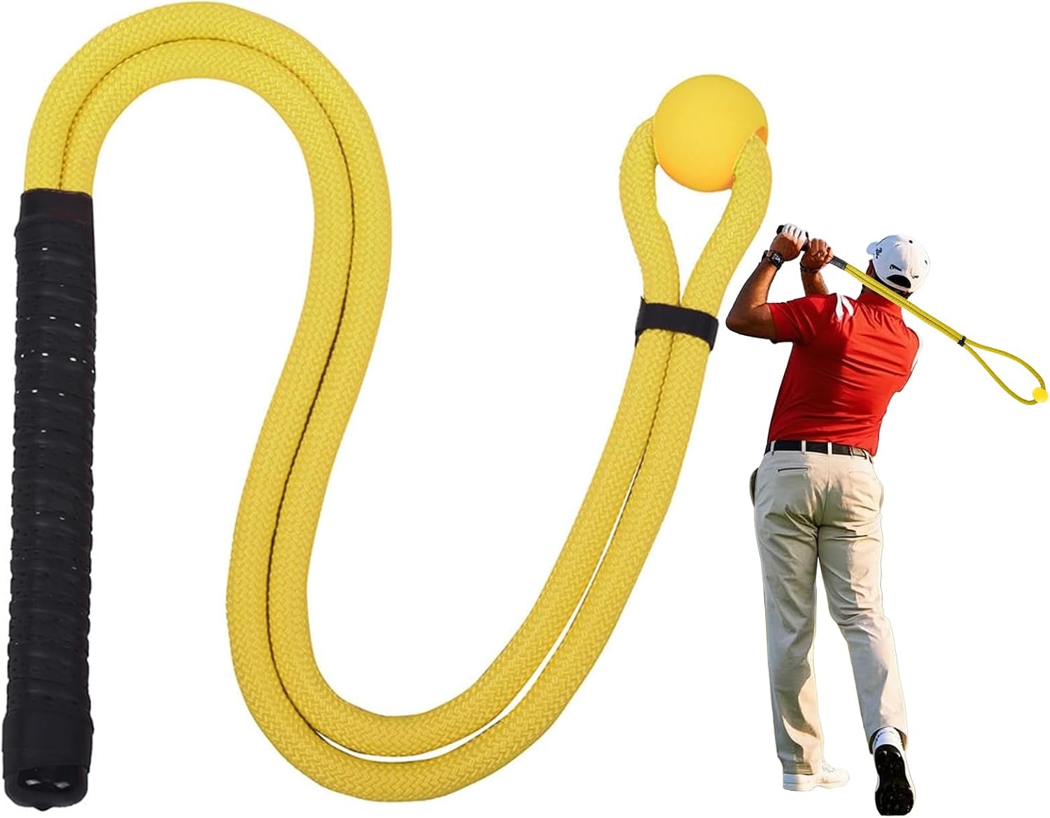 Golf Rope Swing Trainer, Golf Swing Training Aid, Golf Swing Trainer, Golf Training Aid, Golf Swing Trainers, Golf Speed Trainer, Can Improve Speed, Rhythm, Flexibility, and Strength