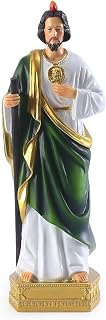 8.5" H Saint Jude Statue, Religious Resin St Jude Holy Statues, Religious Colored Gift San Judas Tadeo Statue, Suitable for Religious and Believers to Pray at Home, Collect Decor Statues (8.5Inch)