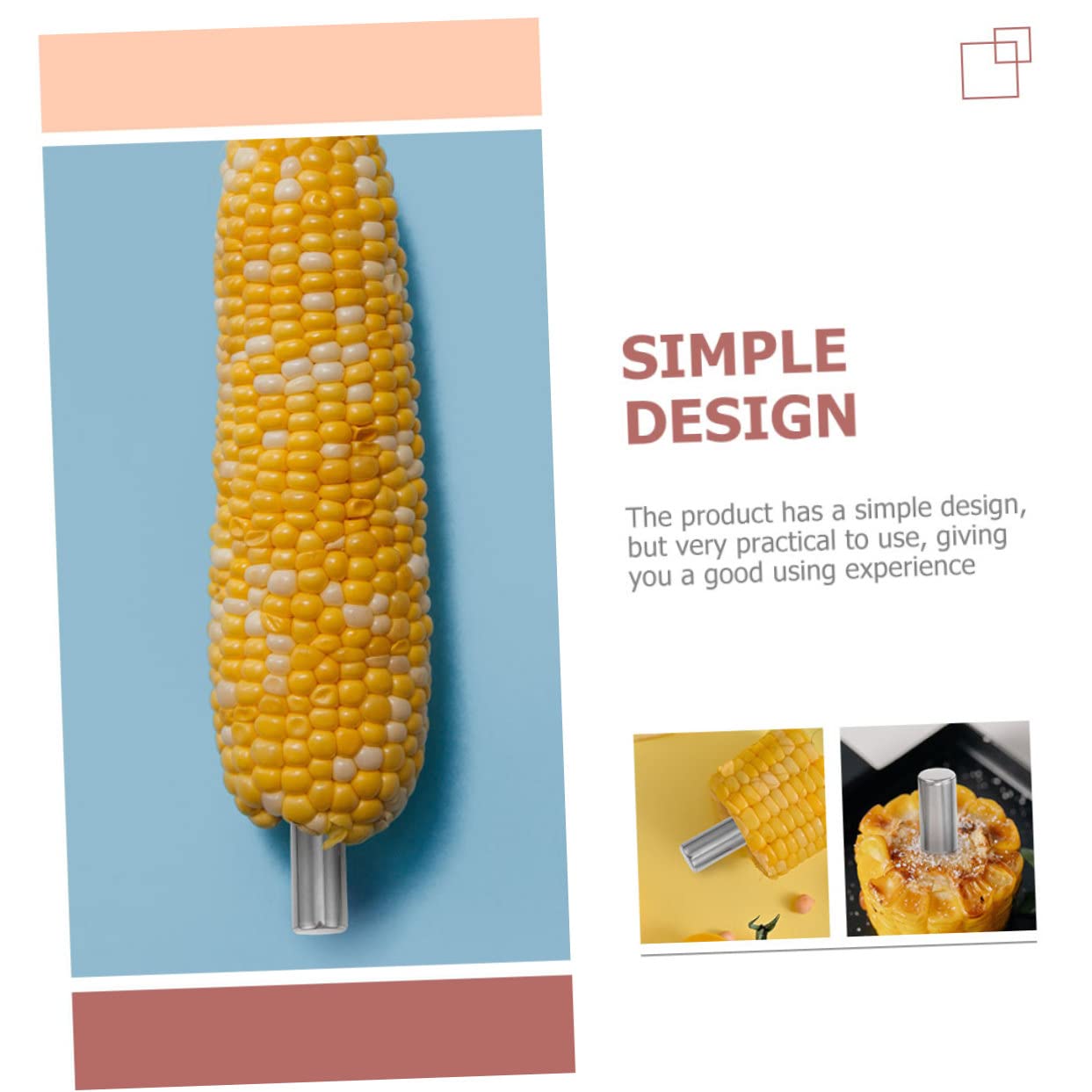 BESTonZON 2sets 12pcs Stainless Steel Bbq Corn Forks Ergonomic Design Grilling Tools for Corn Fruit and Snacks Durable Portable Forks for Camping and Picnics 12pcs*2