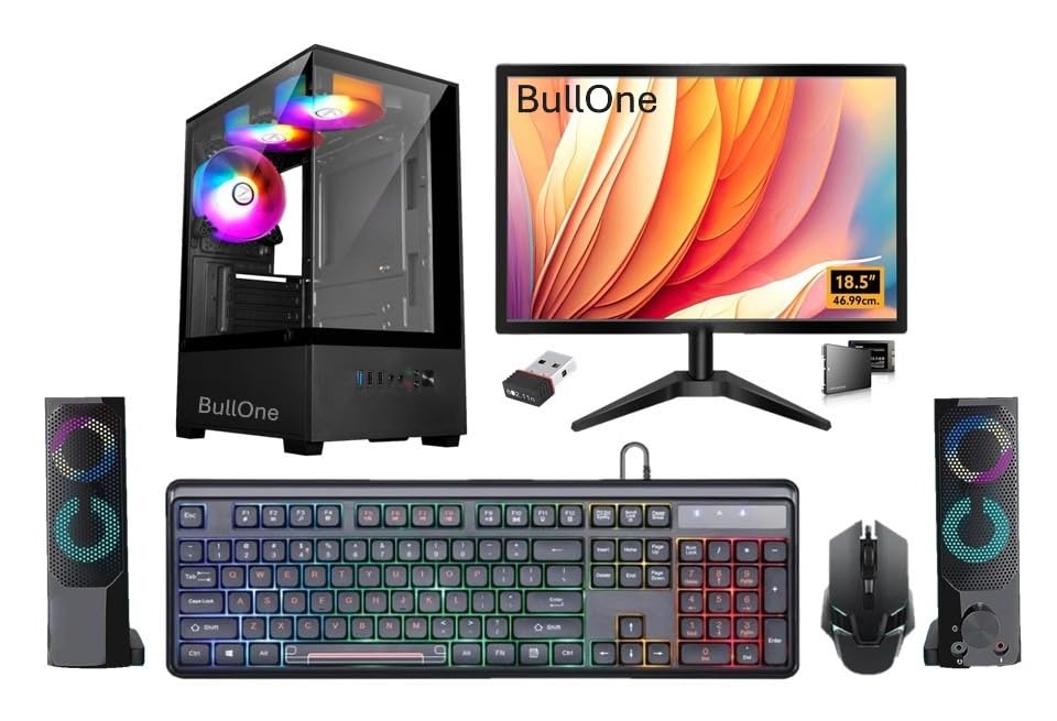 RGB-X All-in-One Desktop Computer Set, i5 4th, 16GB RAM, 256GB SSD, 1TB HDD, 19inch HD LED Monitor, Ultra HD Graphics, Sound Bar, WiFi, Win 10 (16-256-1TB)-image-32