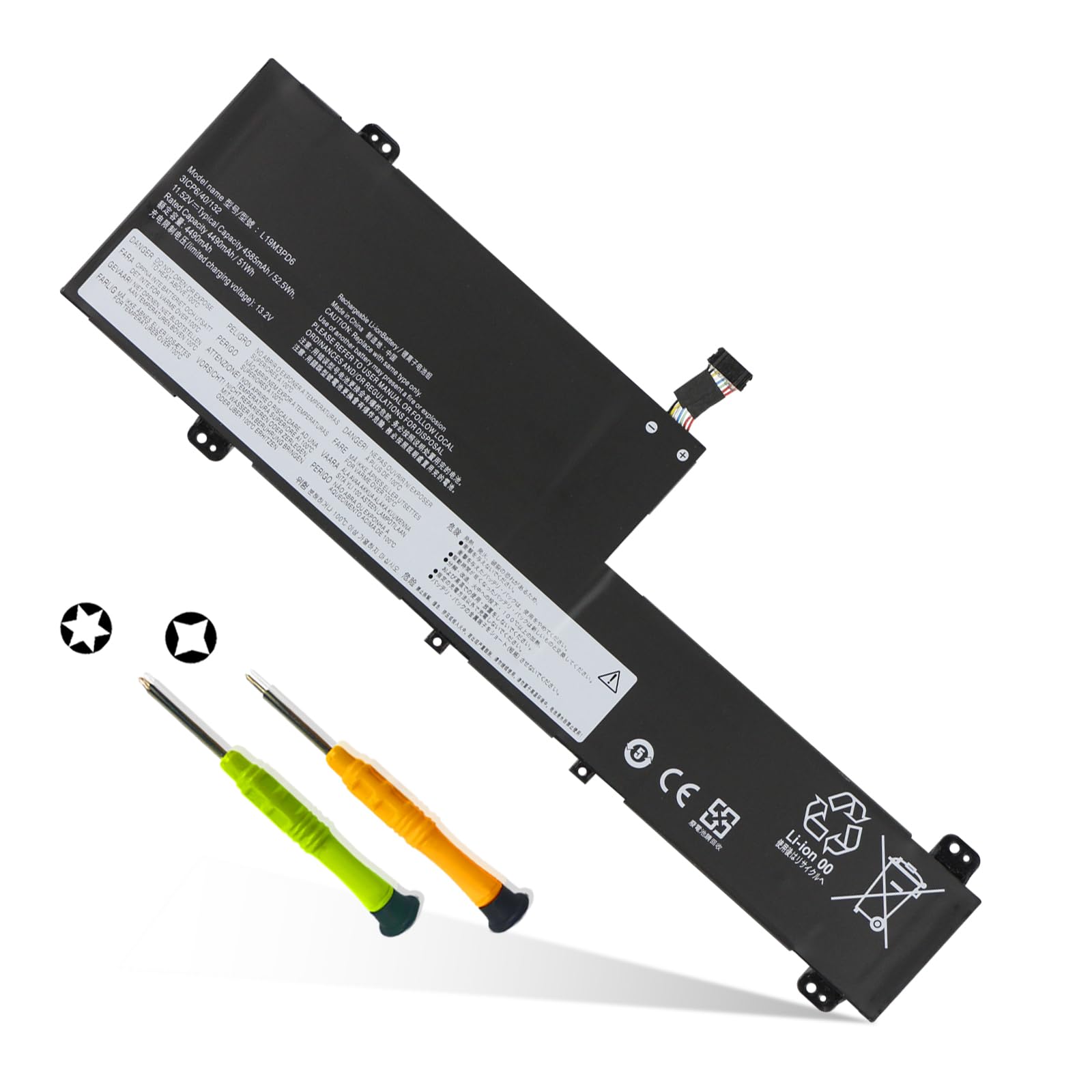 Amazon.com: L19M3PD6 L19L3PD6 Laptop Battery for Lenovo IdeaPad