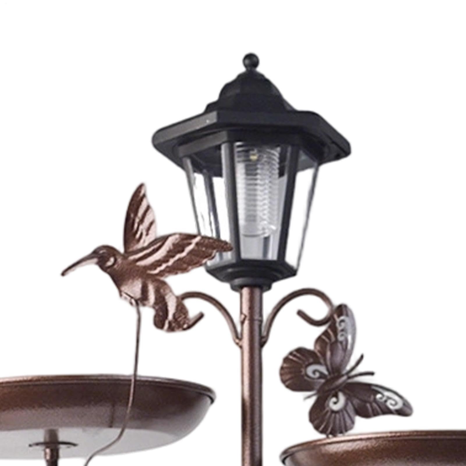 Generico Vasca per con Supporto Alimentazione con Luce Solare a LED | Alimentatore Grande Capacità Per Giardino Esterno Cortile Prato Terrazza Patio Balcone Finestra