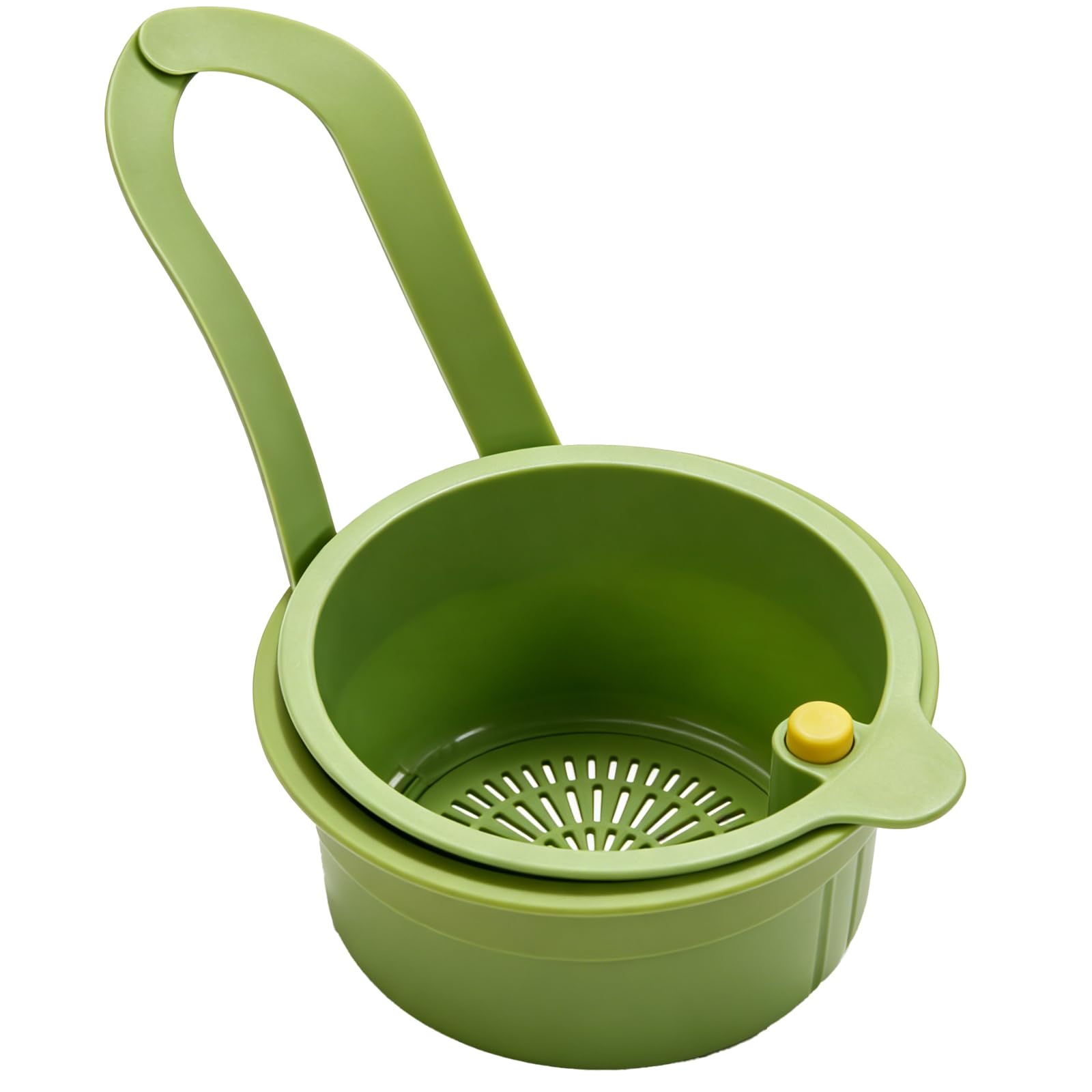 Hautllaif Hängendes Spülbeckensieb – Abtropfkorb für Spüle, Küchenabfluss Siebkorb zum Filtern von Lebensmittelresten, Multifunktionaler Aufbewahrungskorb für Küche, Grün