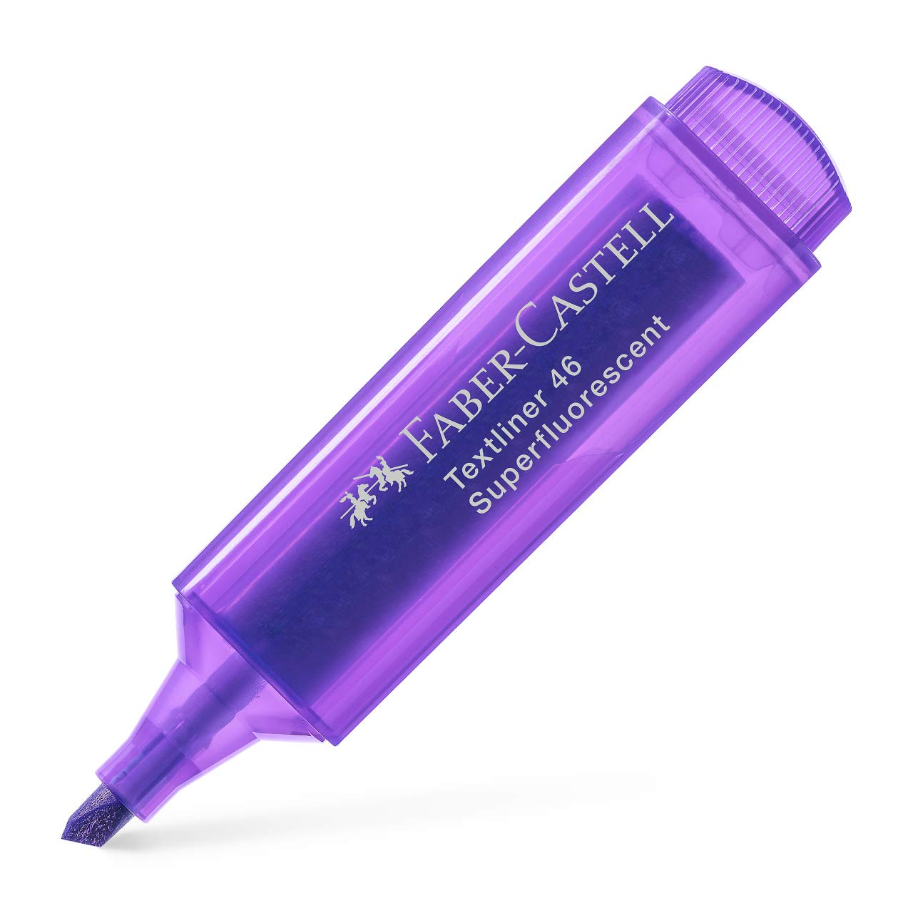 Faber-Castell Textliner 46 Textmarker Superfluoreszierend, Violett, 50 Stück