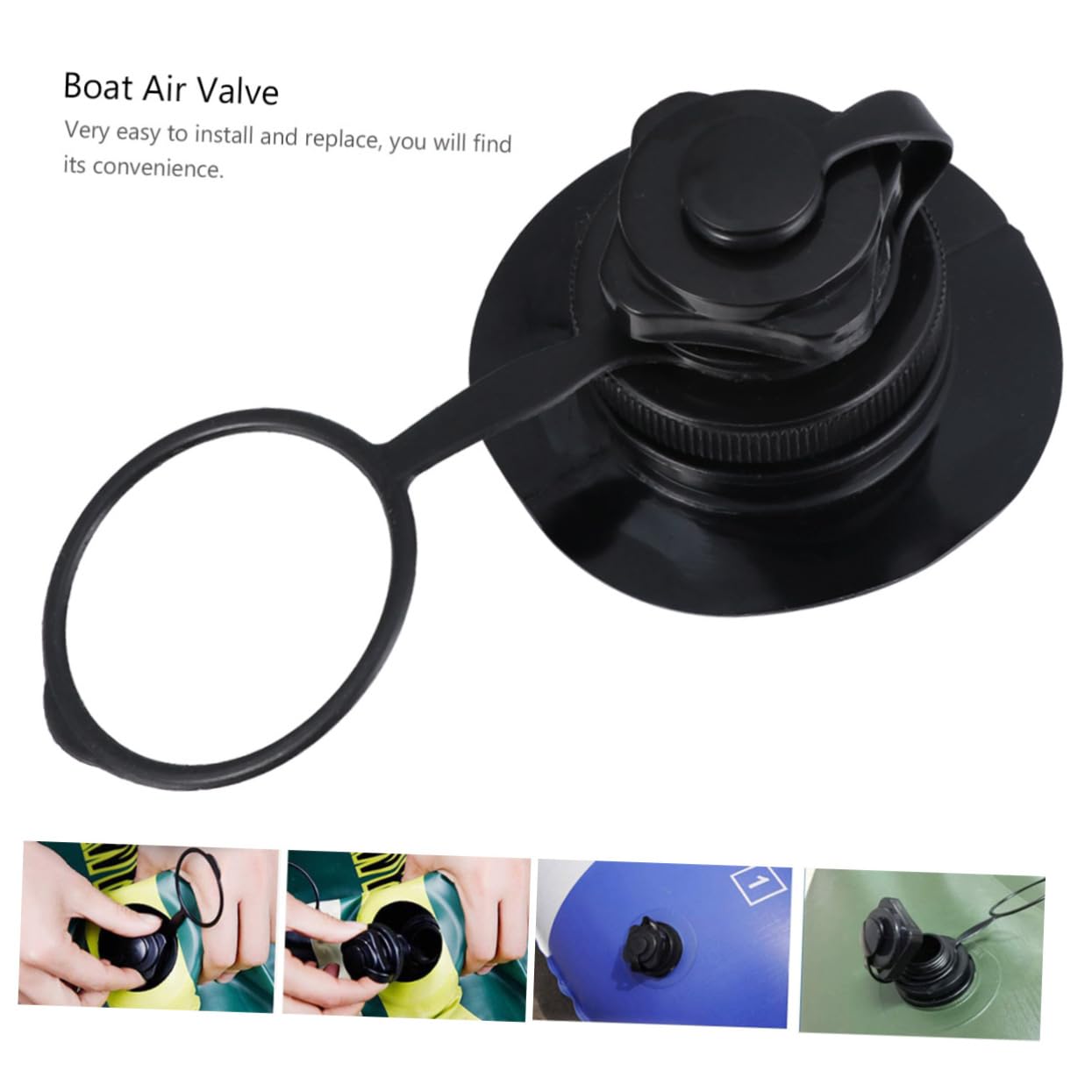 UKCOCO Adattatore Valvola Gonfiabile per Kayak TPU Resistente e Facile Installare Previene Perdite Aria e Durata