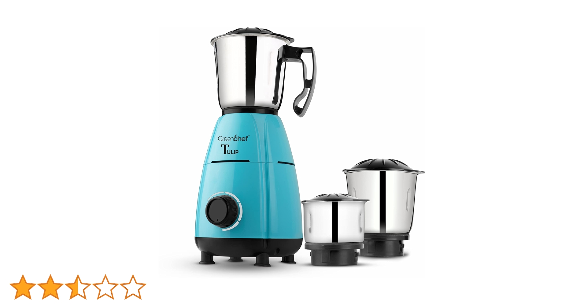 Buy Greenchef Tulip Mixer Grinder 600Watt (3 Jars, Brown) Online