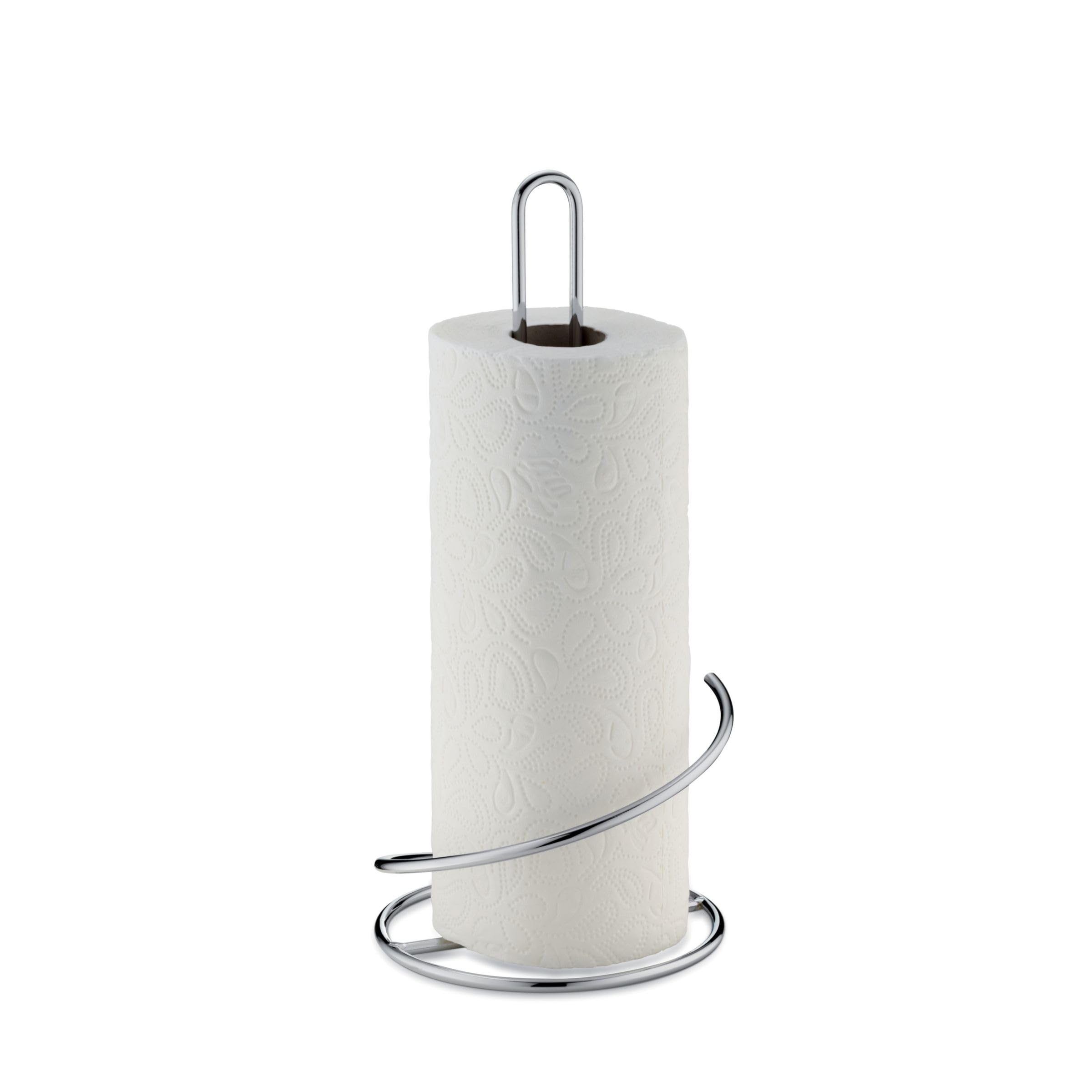 kela Küchenrollenhalter stehend, auch für dicke Rollen, Küchenrollenhalterung 33 cm hoch, CARO, Metall verchromt Küche, Haushalt & Wohnen