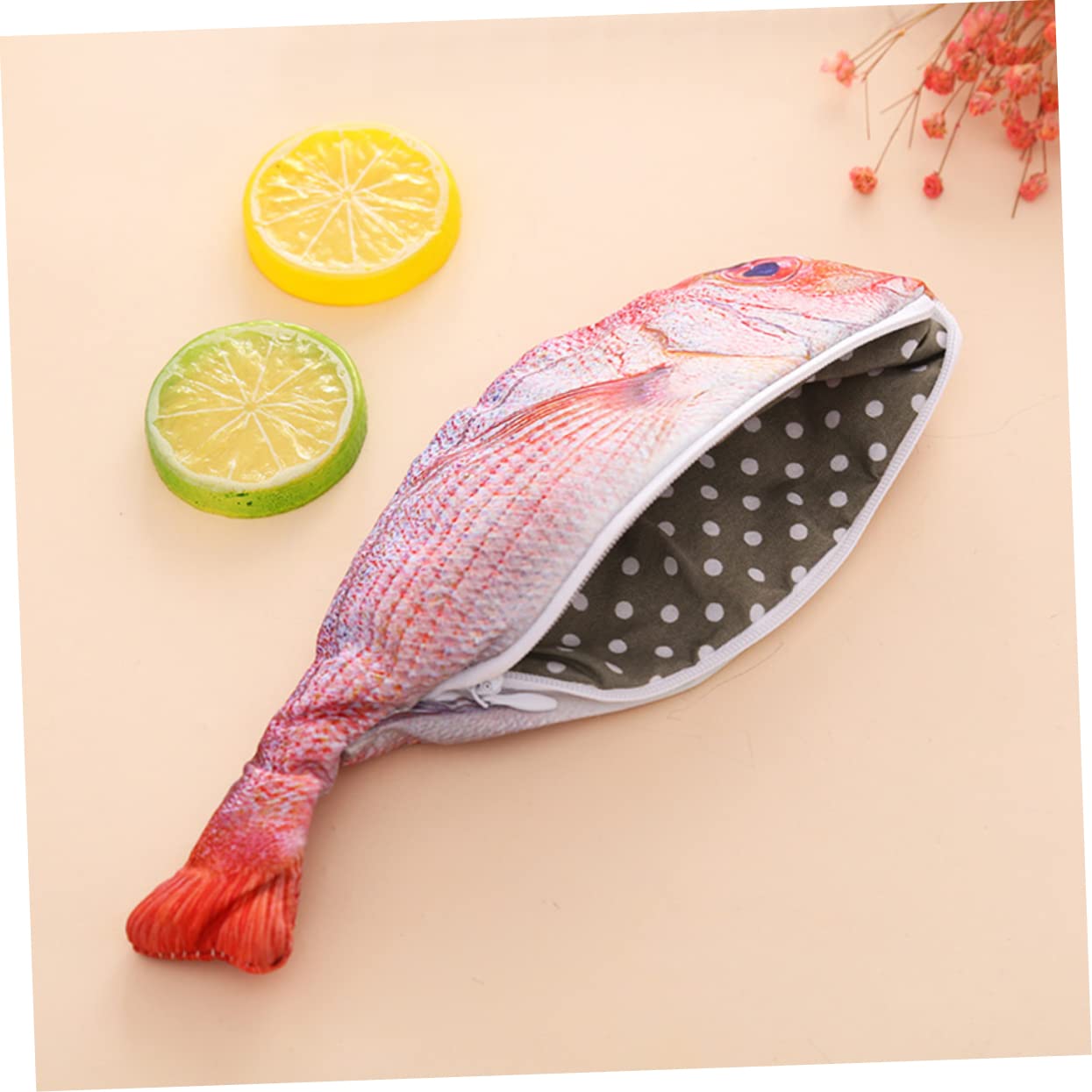 Tofficu 6pezzi Borsa Porta Matite Multifunzionale Forma Di Pesce Da Astuccio Per Scuola e Monete Materiale Resistente e Lavabile Design Elegante e Pratico