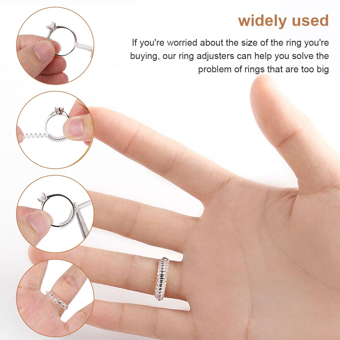 Réducteur De Taille Bague Lot De Pour Bagues Trop Grandes